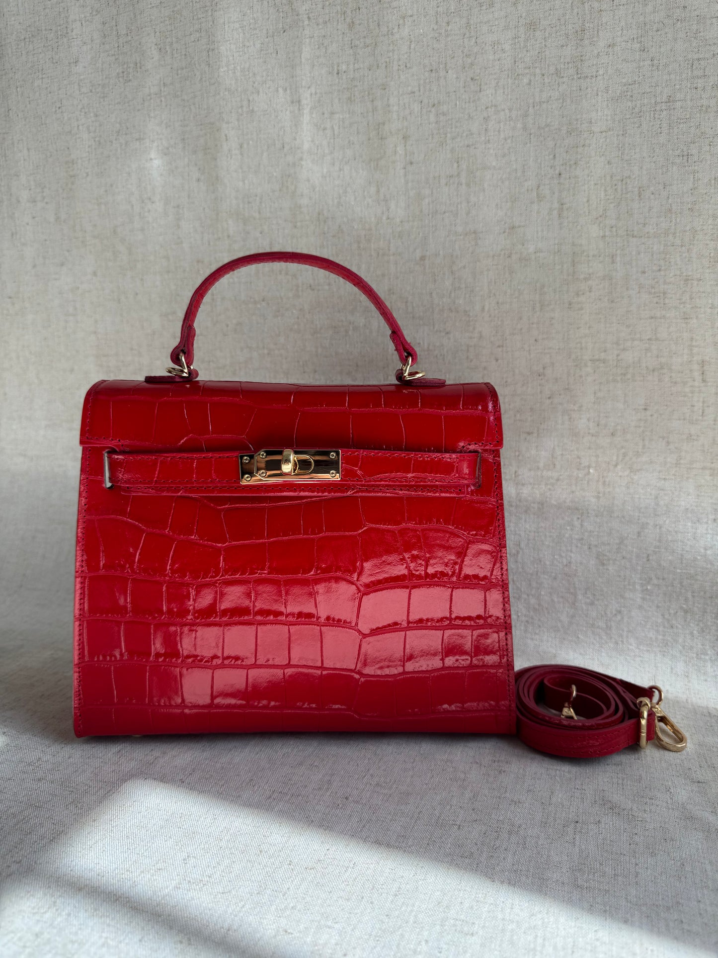 Borsa KELLY - misura grande, con tracolla lunga