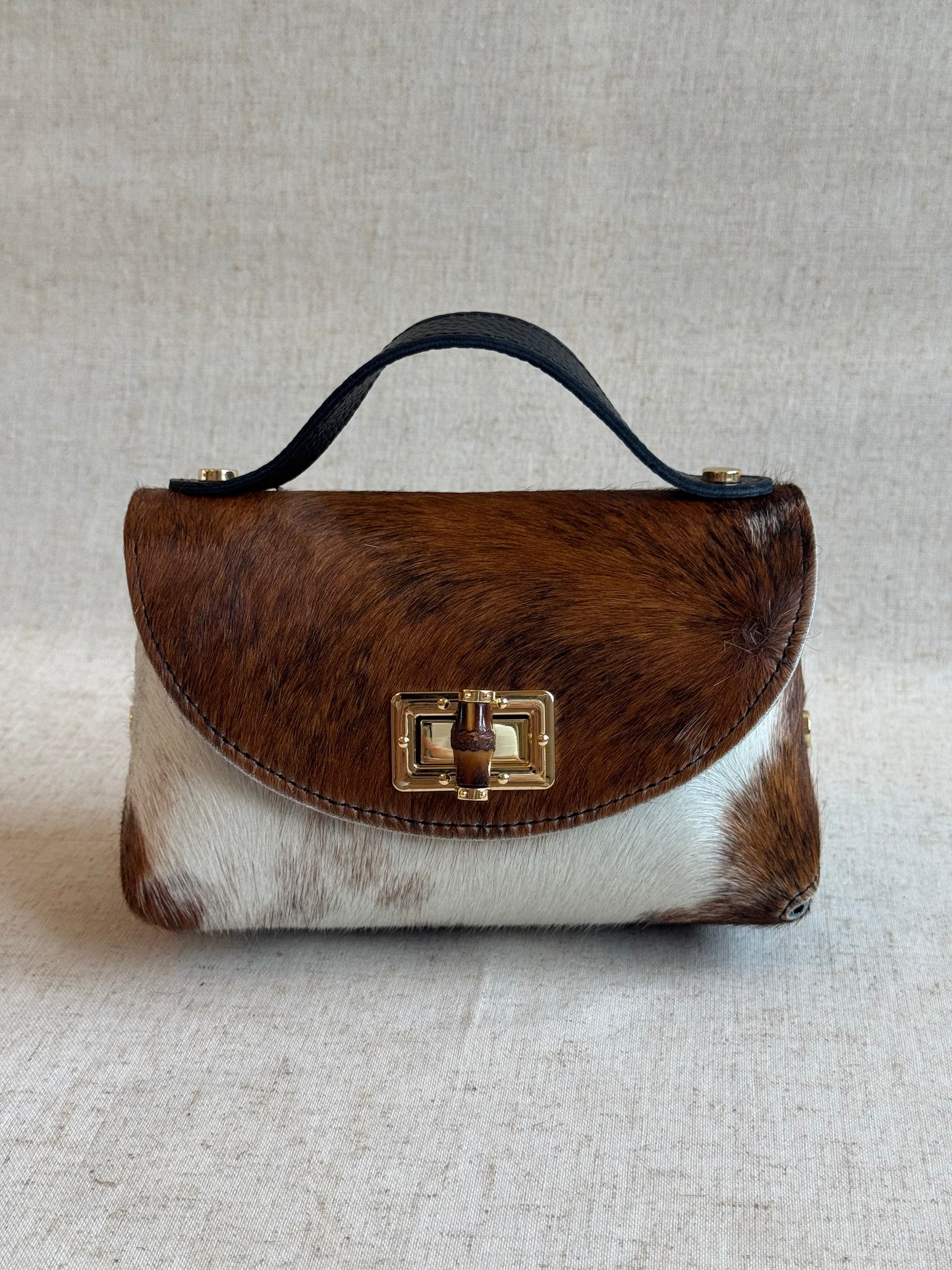 Borsa Lily - cavallino, con tracolla in catena