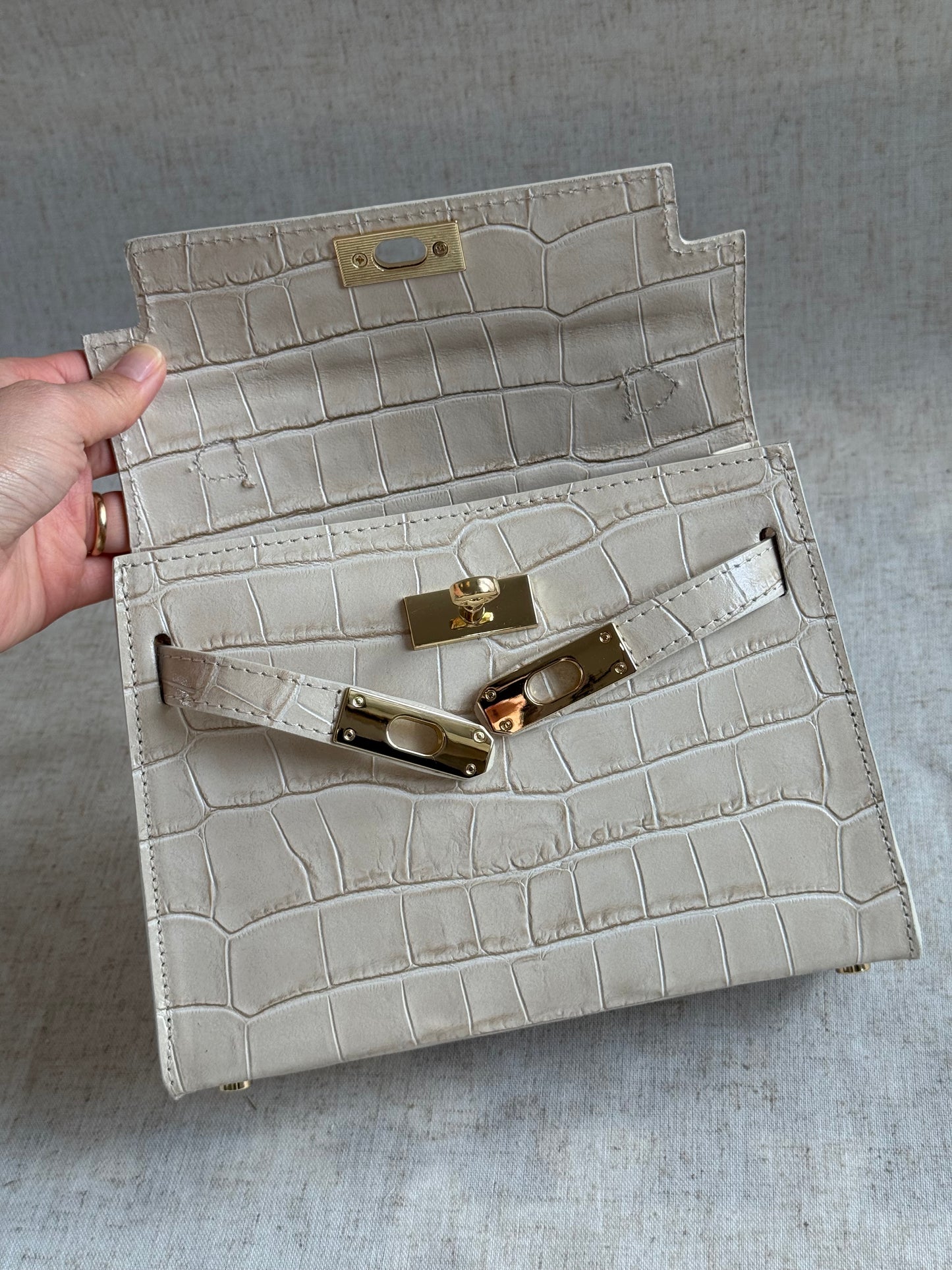 Borsa KELLY - misura media, con tracolla lunga