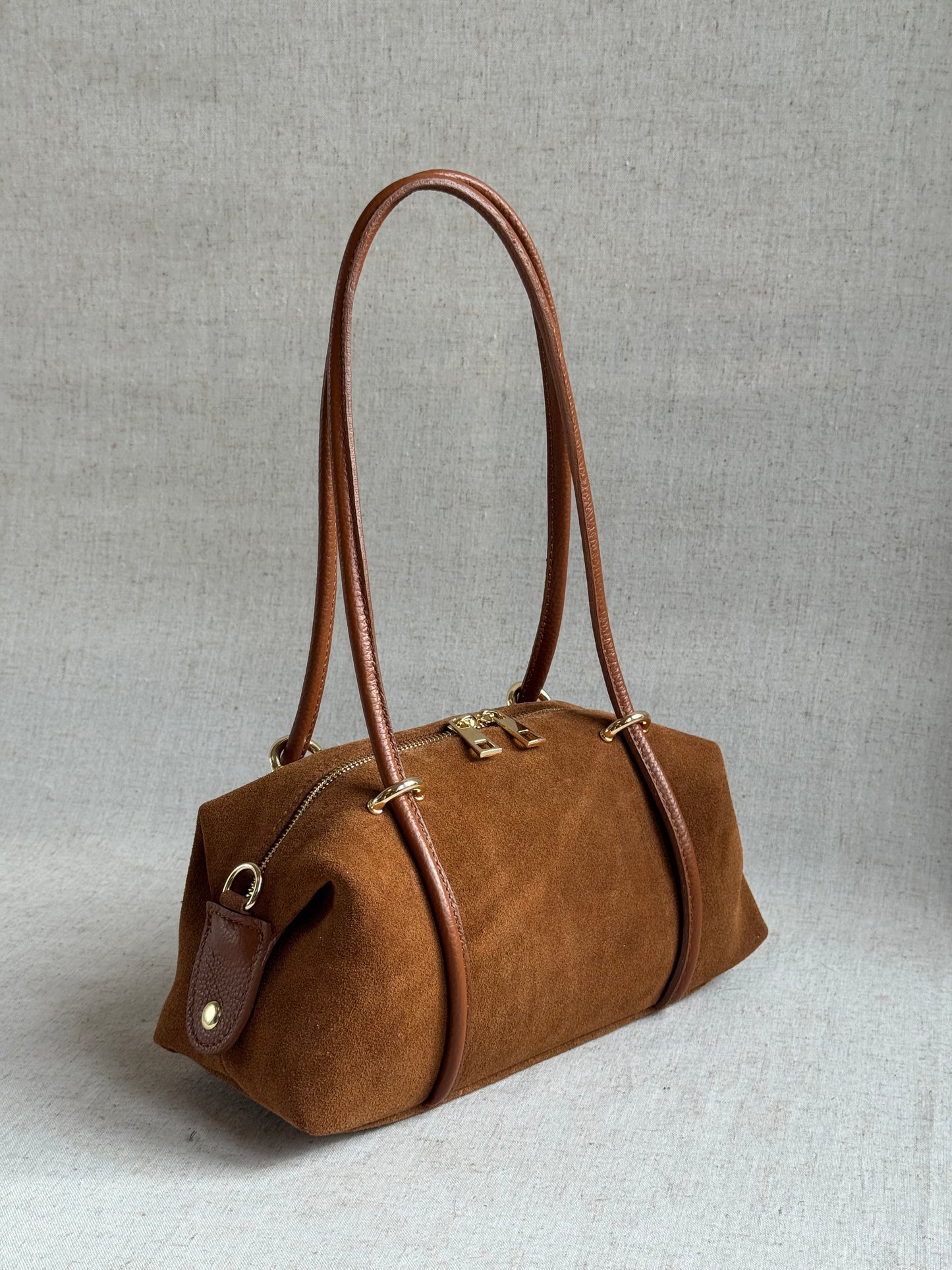 Borsa Roma - camoscio, con tracolla lunga