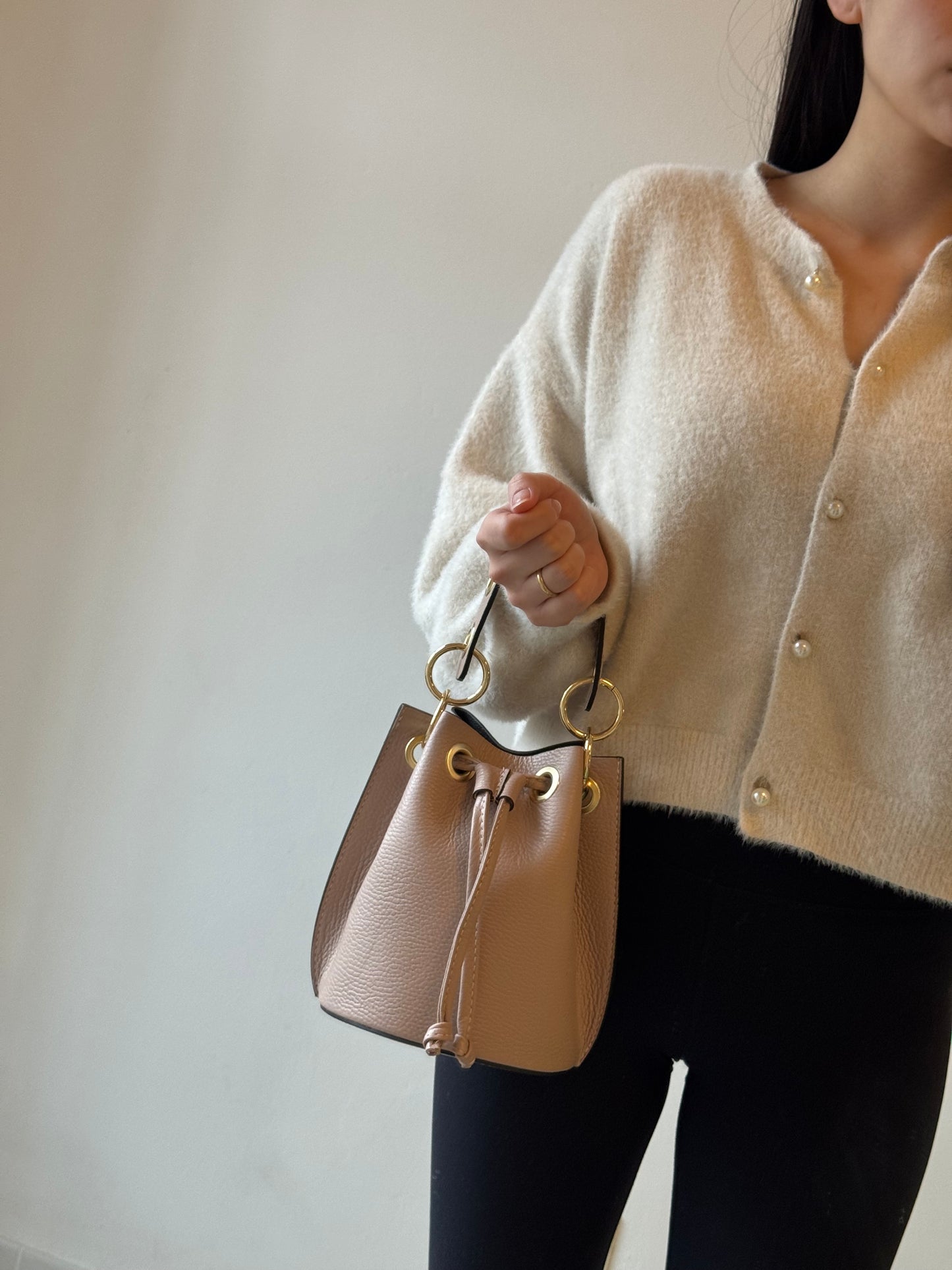 Borsa secchiello Vanilla - con tracolla lunga