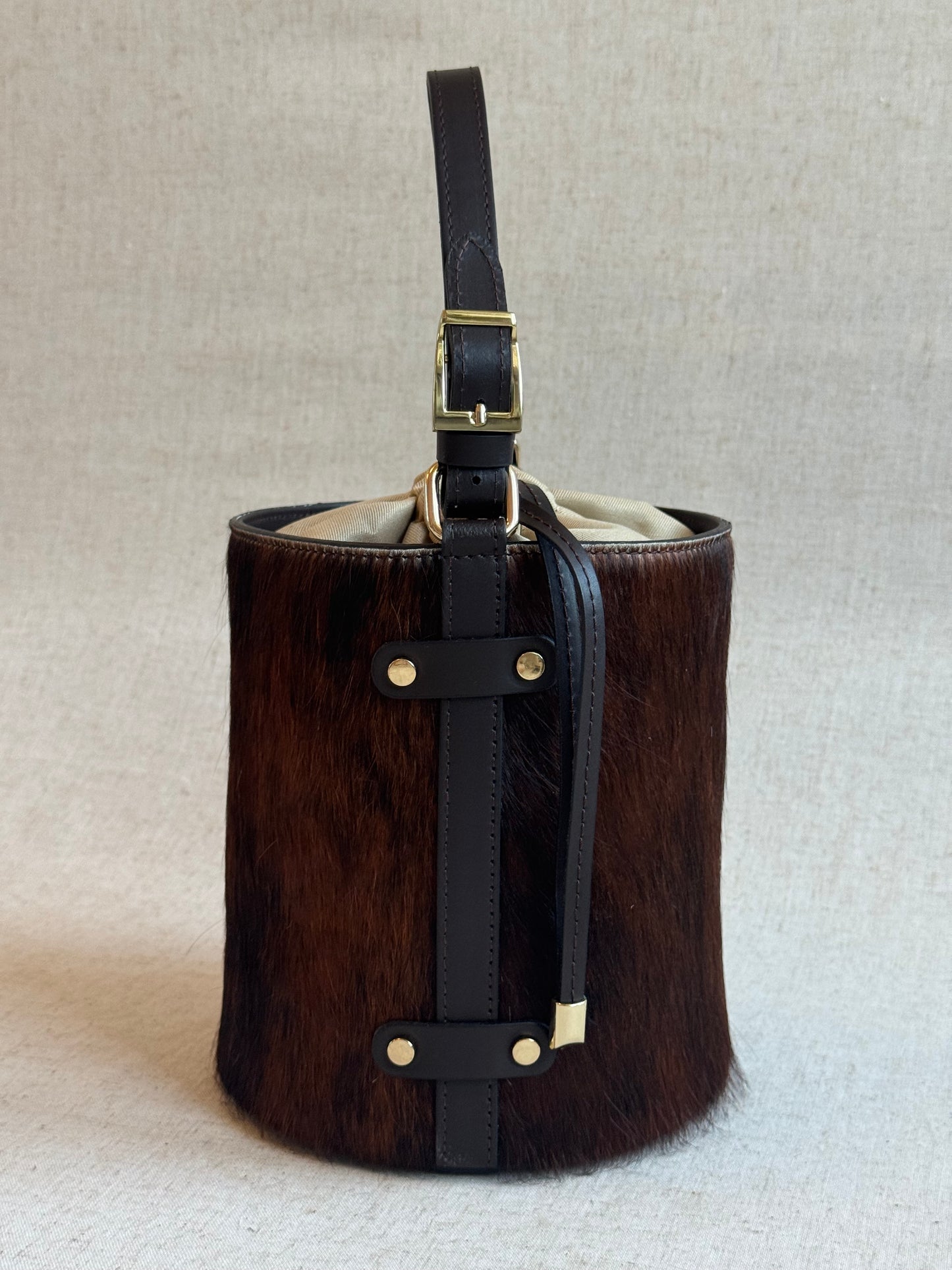 Borsa a spalla Ophelia - cavallino, con tracolla lunga