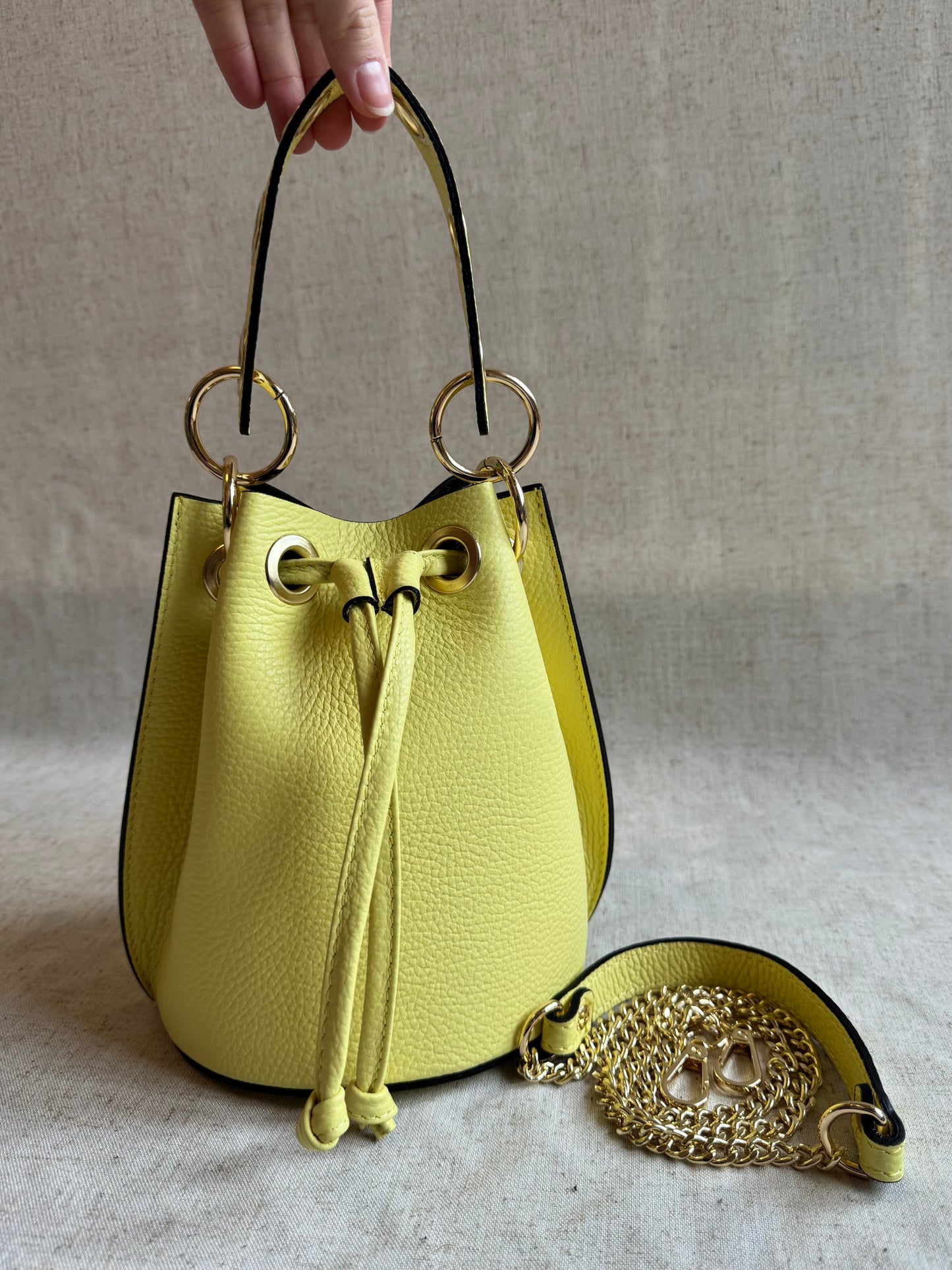 Borsa secchiello Vanilla - con tracolla lunga