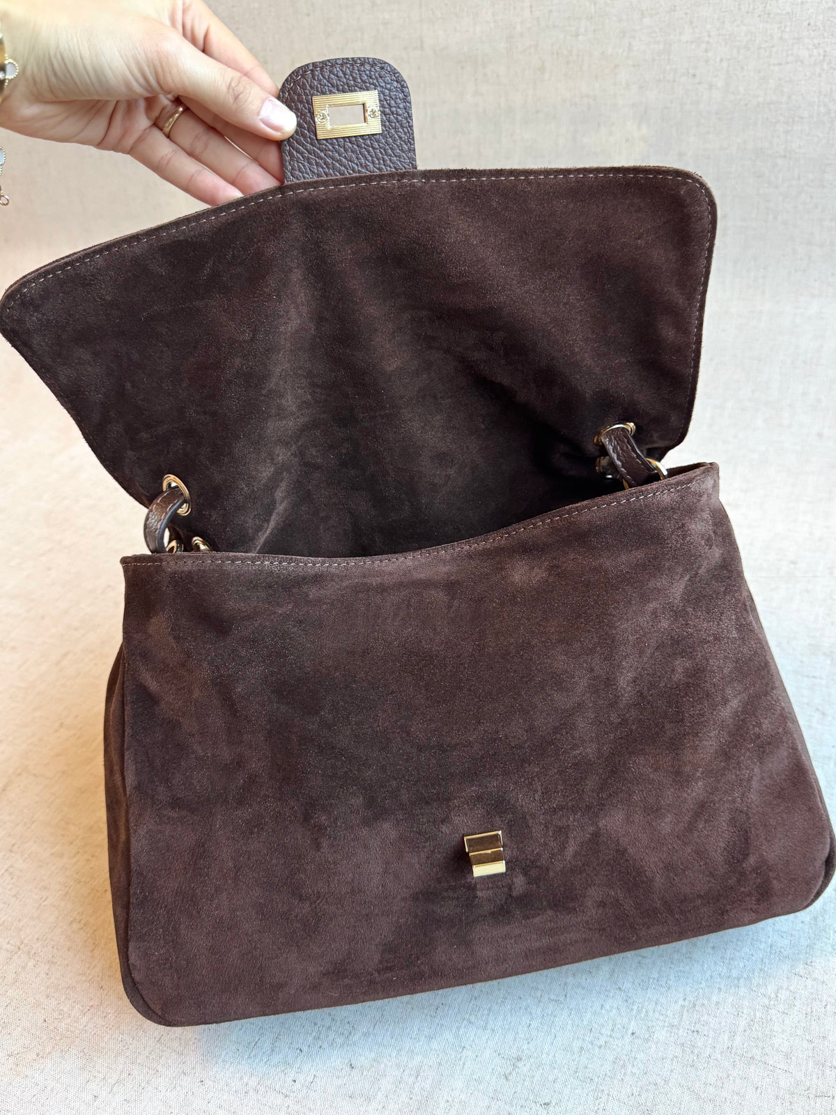 Borsa Chantal - misura piccola, camoscio