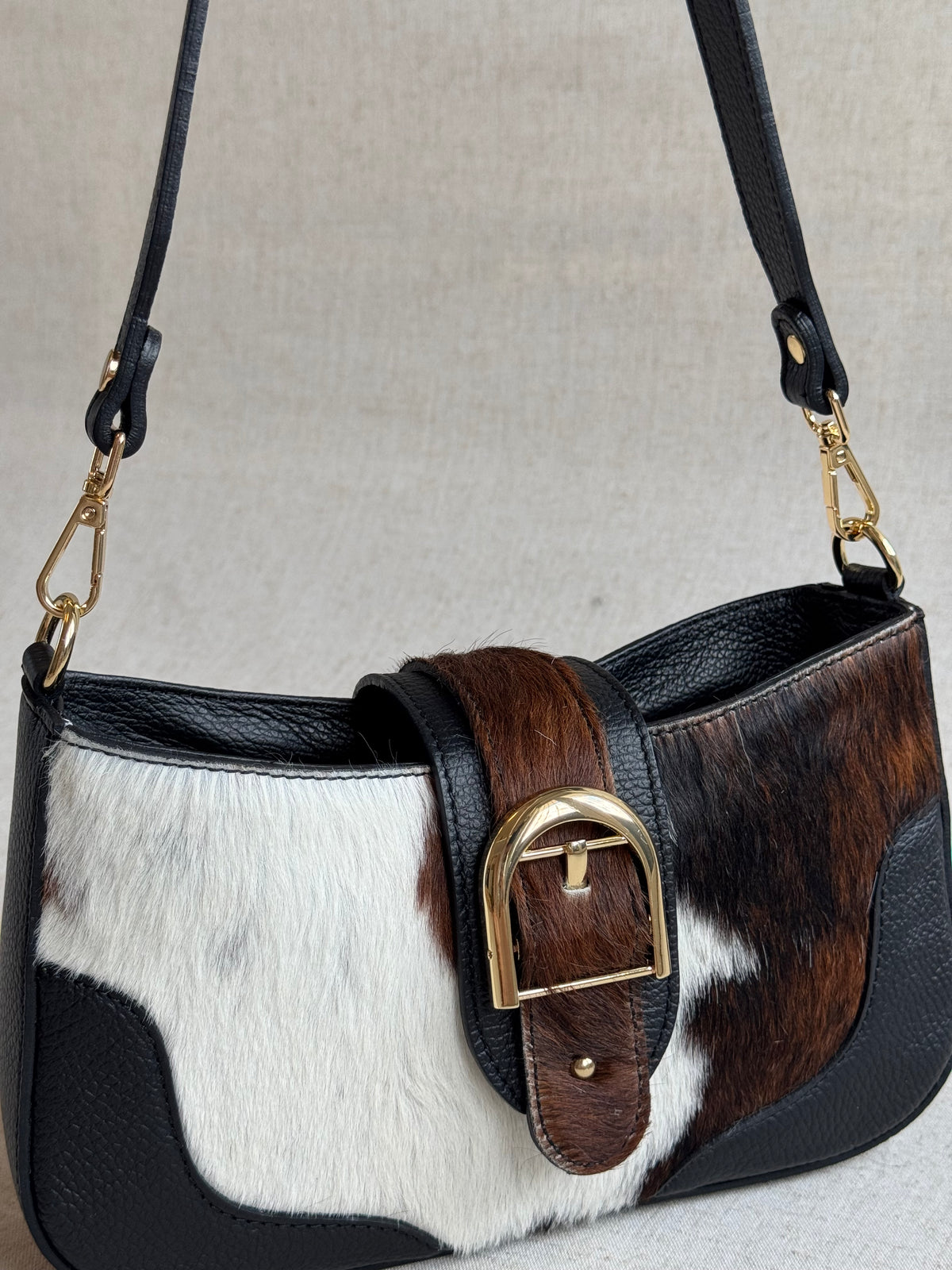 Borsa Nova - cavallino, con tracolla lunga