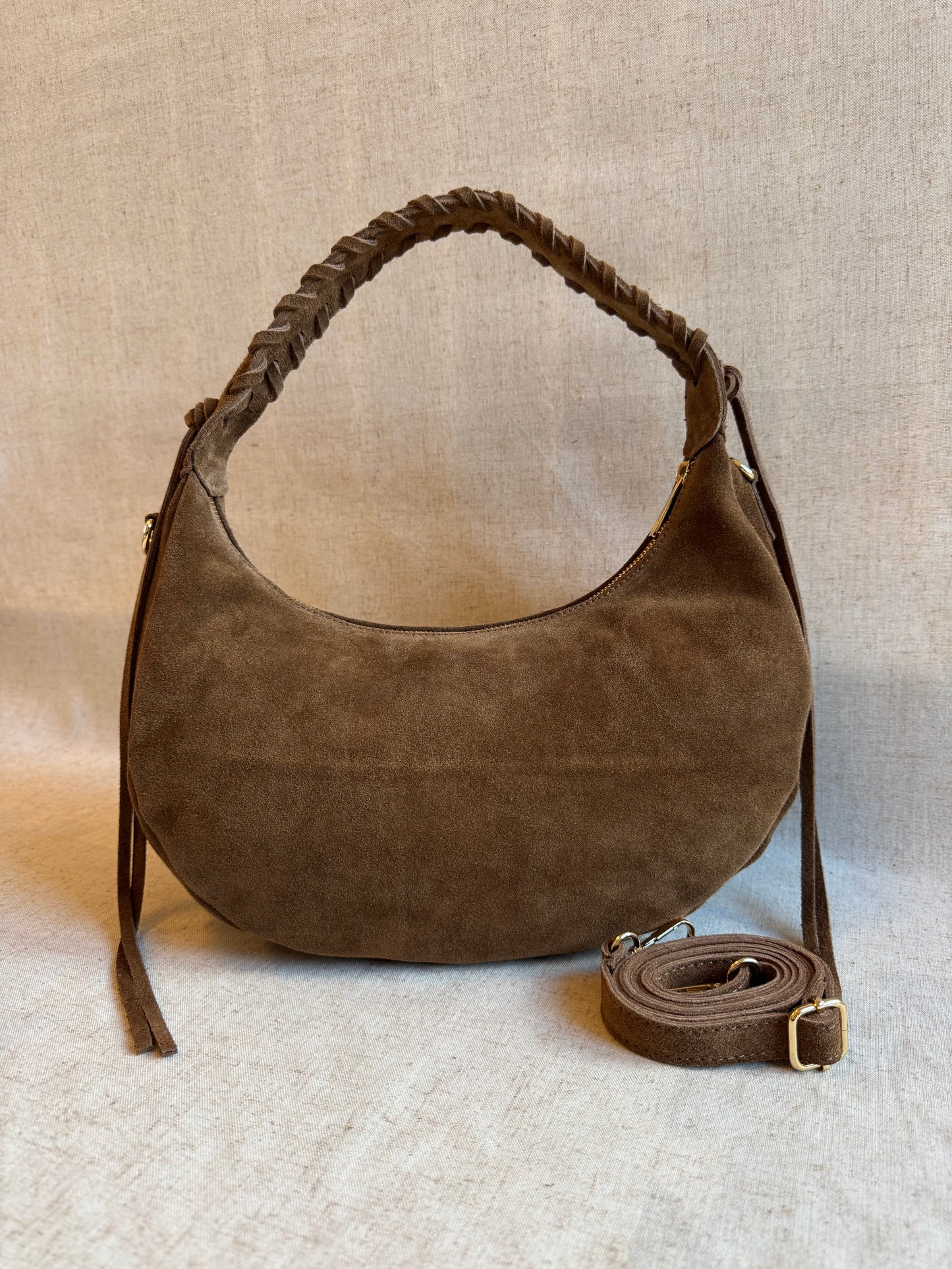 Borsa a spalla Ronda - camoscio, con tracolla lunga