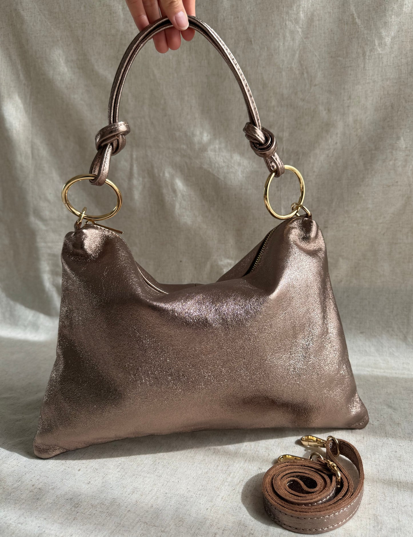 Borsa a spalla Agata - misura grande, con tracolla lunga