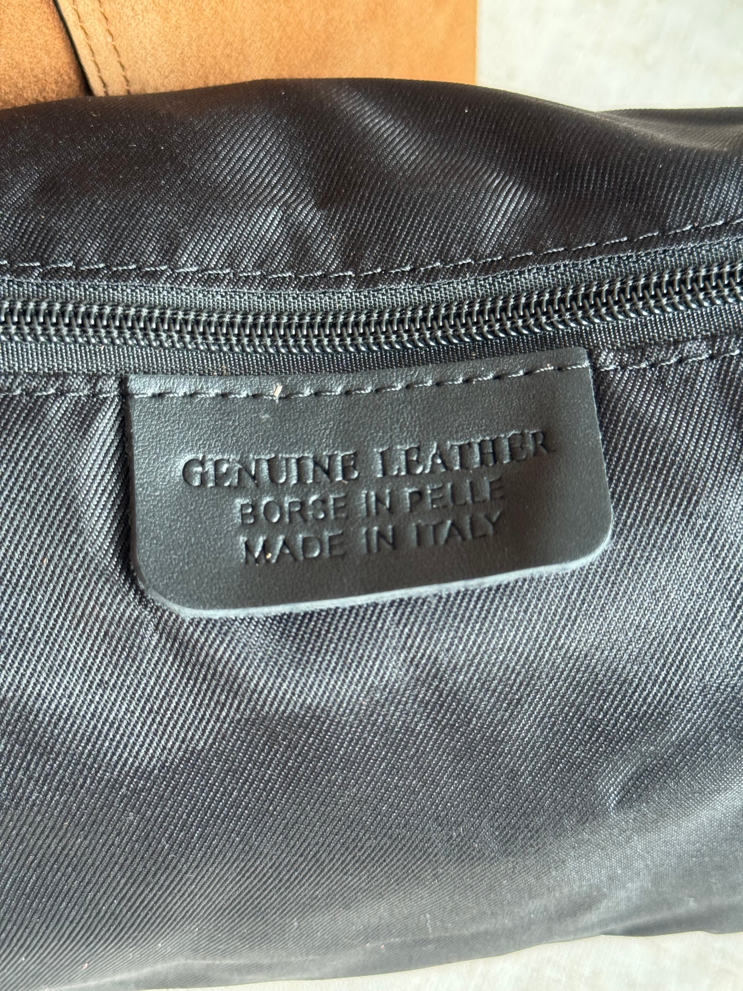 Borsa Gabriella - camoscio, misura MAXI, con tracolla lunga