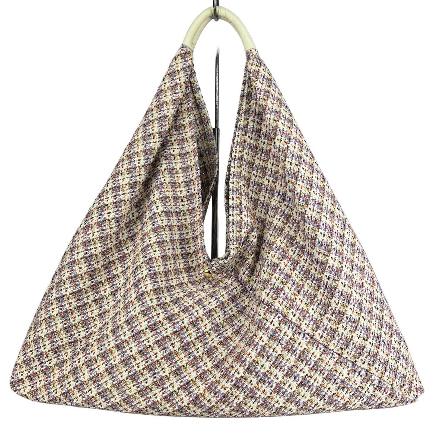Maxi borsa a spalla Melissa in tessuto