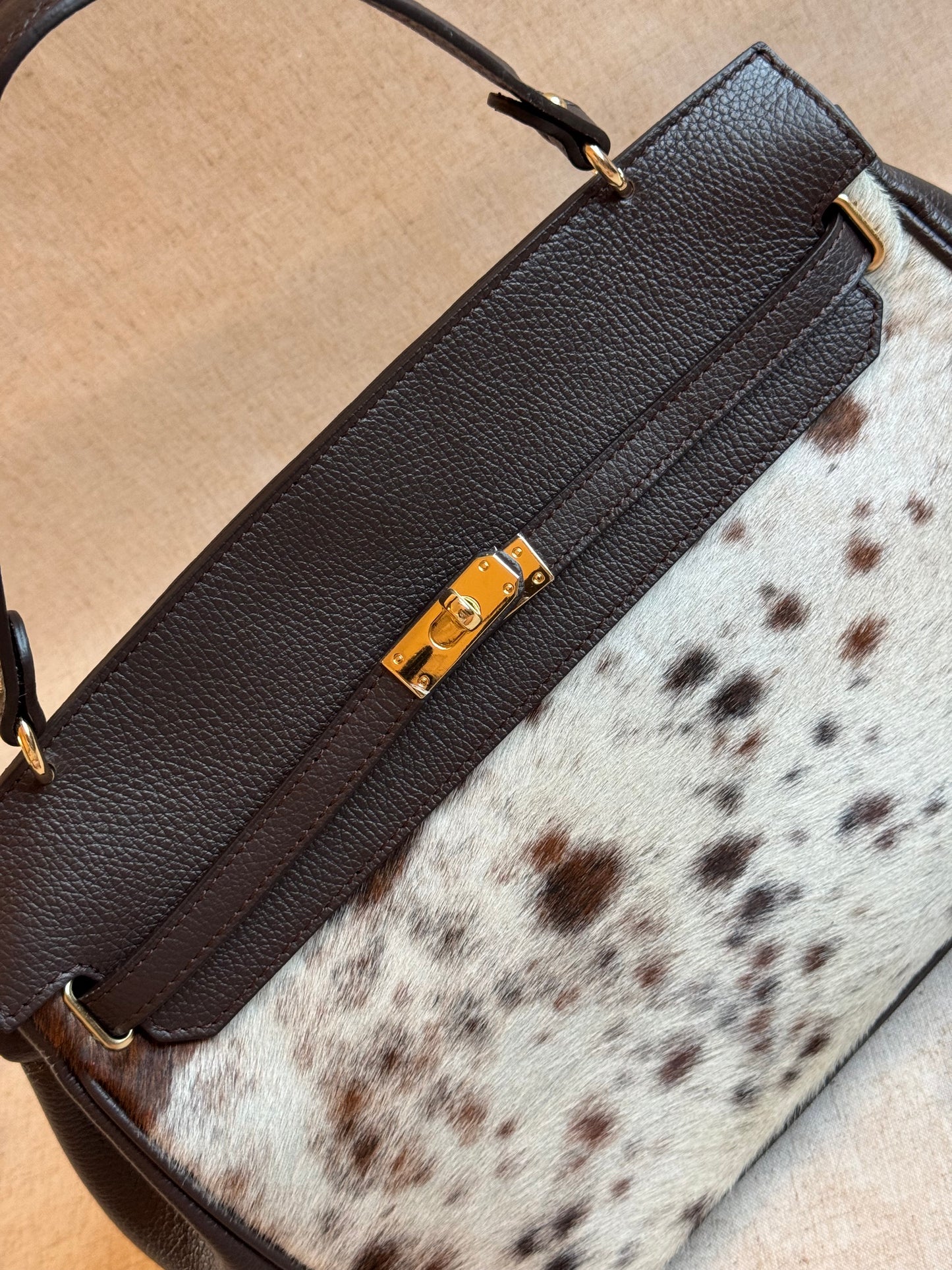 Maxi borsa Daphne - cavallino, con tracolla lunga
