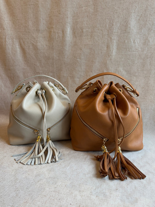Borsa secchiello Paola - con tracolla lunga