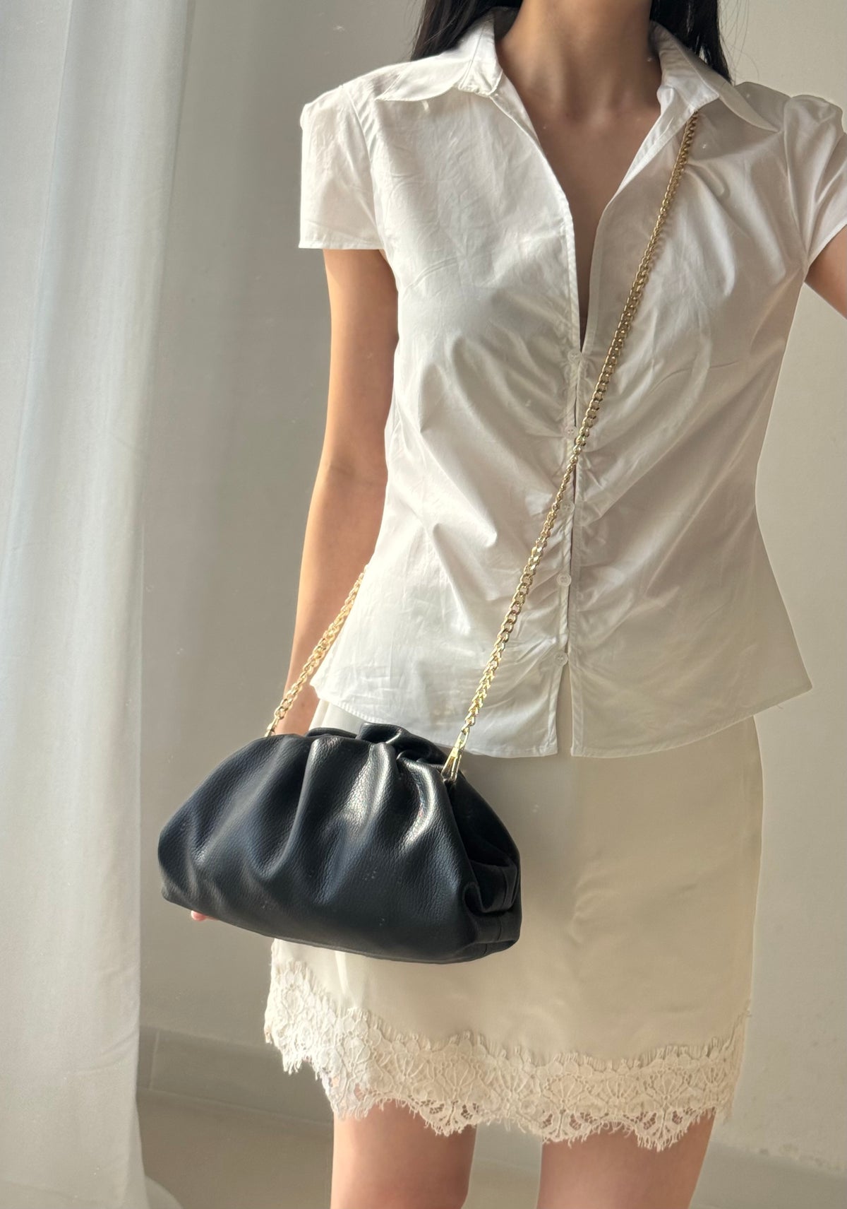 pochette Claudia - misura media, con tracolla lunga