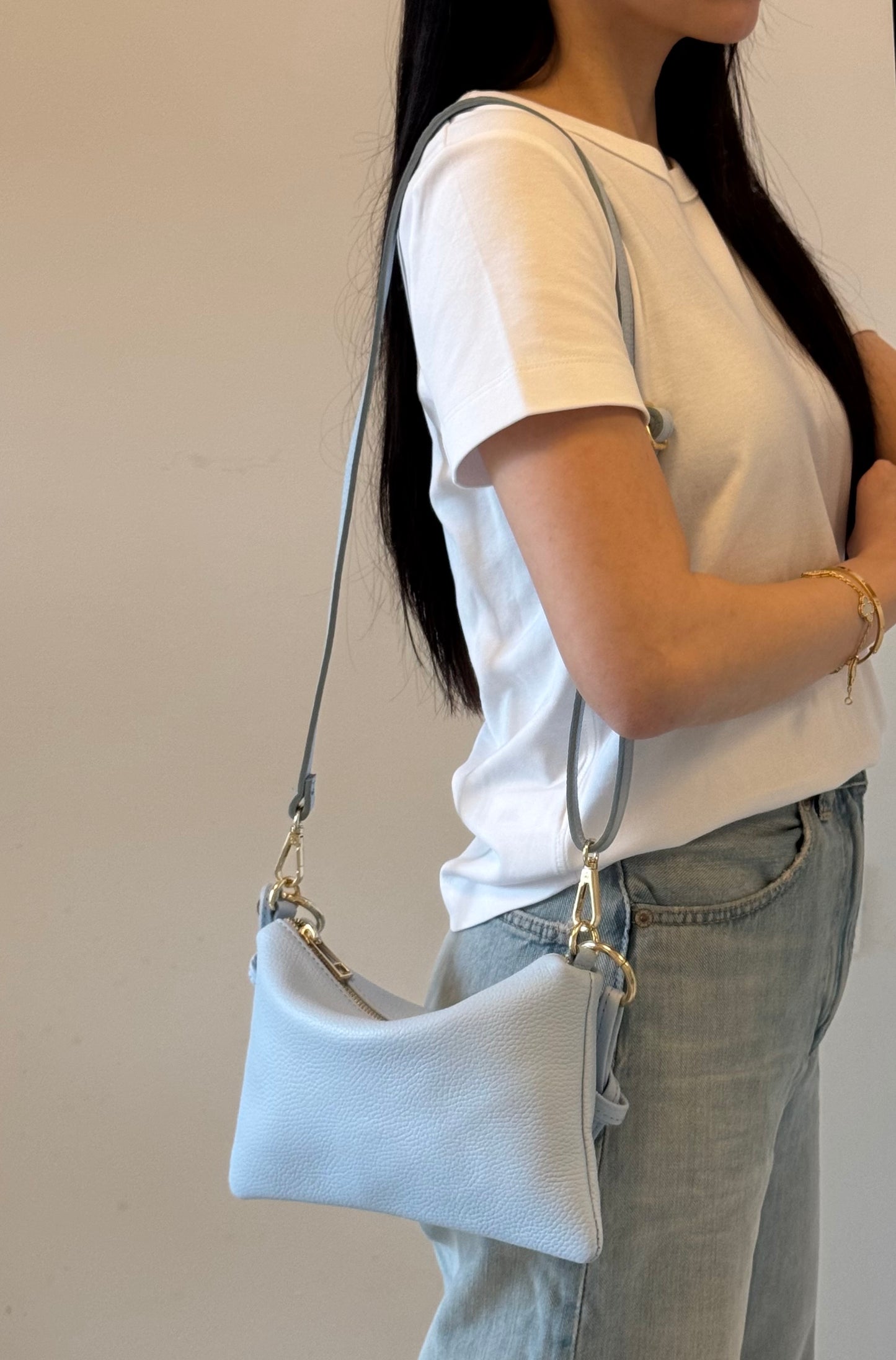 Borsa a spalla Agata - misura piccola, con tracolla lunga