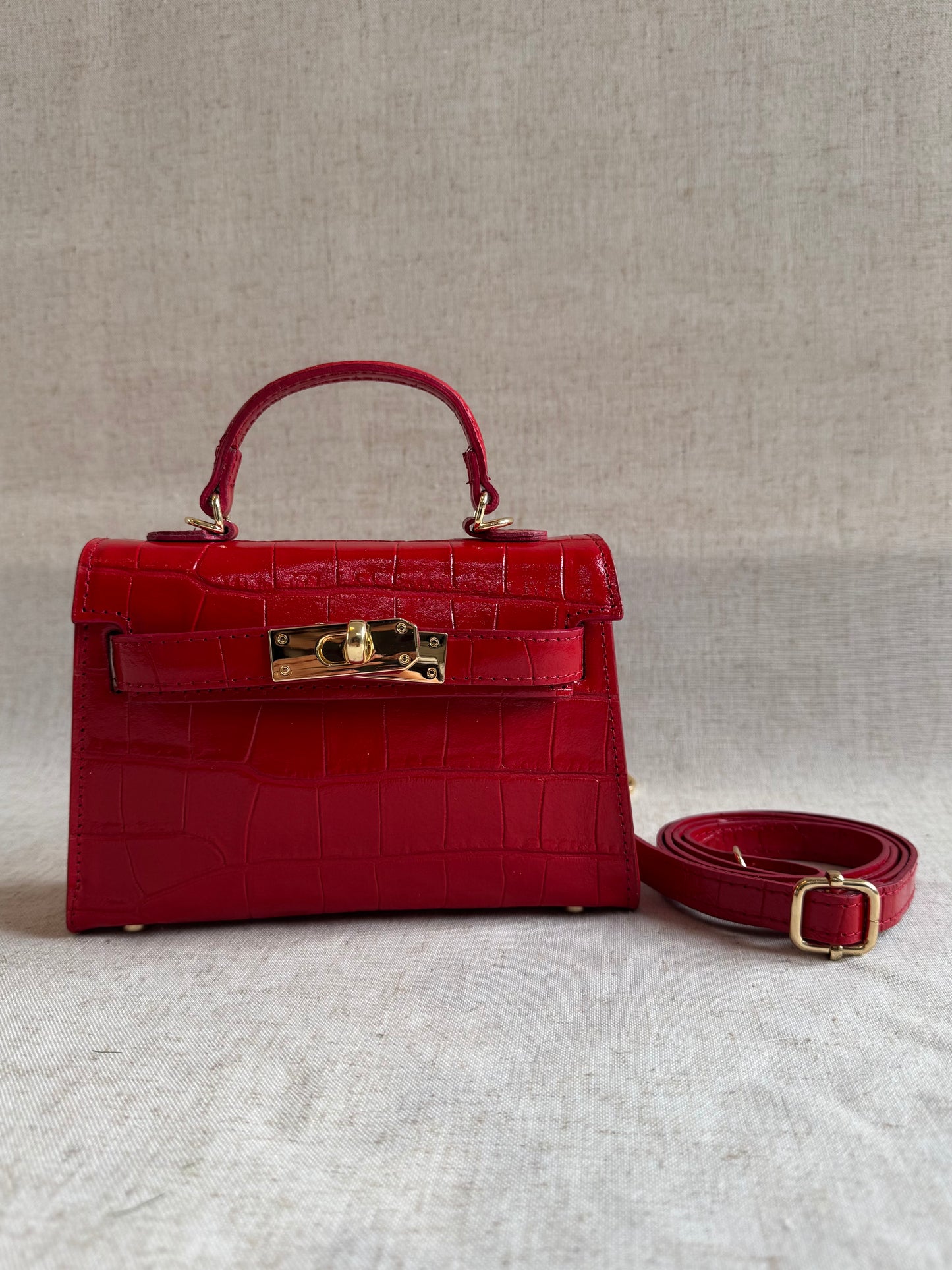 Borsa KELLY - misura piccola, con tracolla lunga
