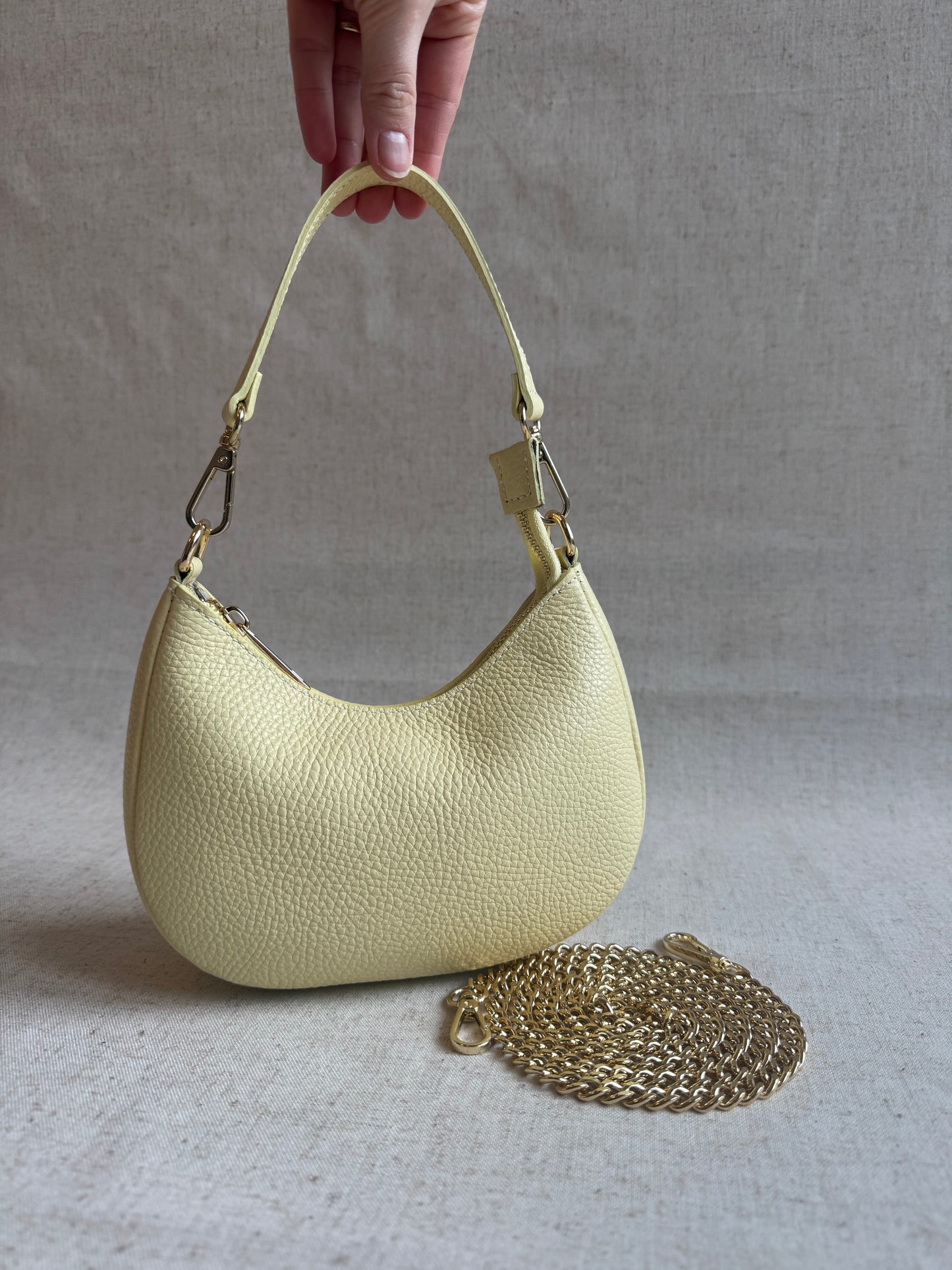 Borsa a spalla Luna - misura piccola, con tracolla lunga
