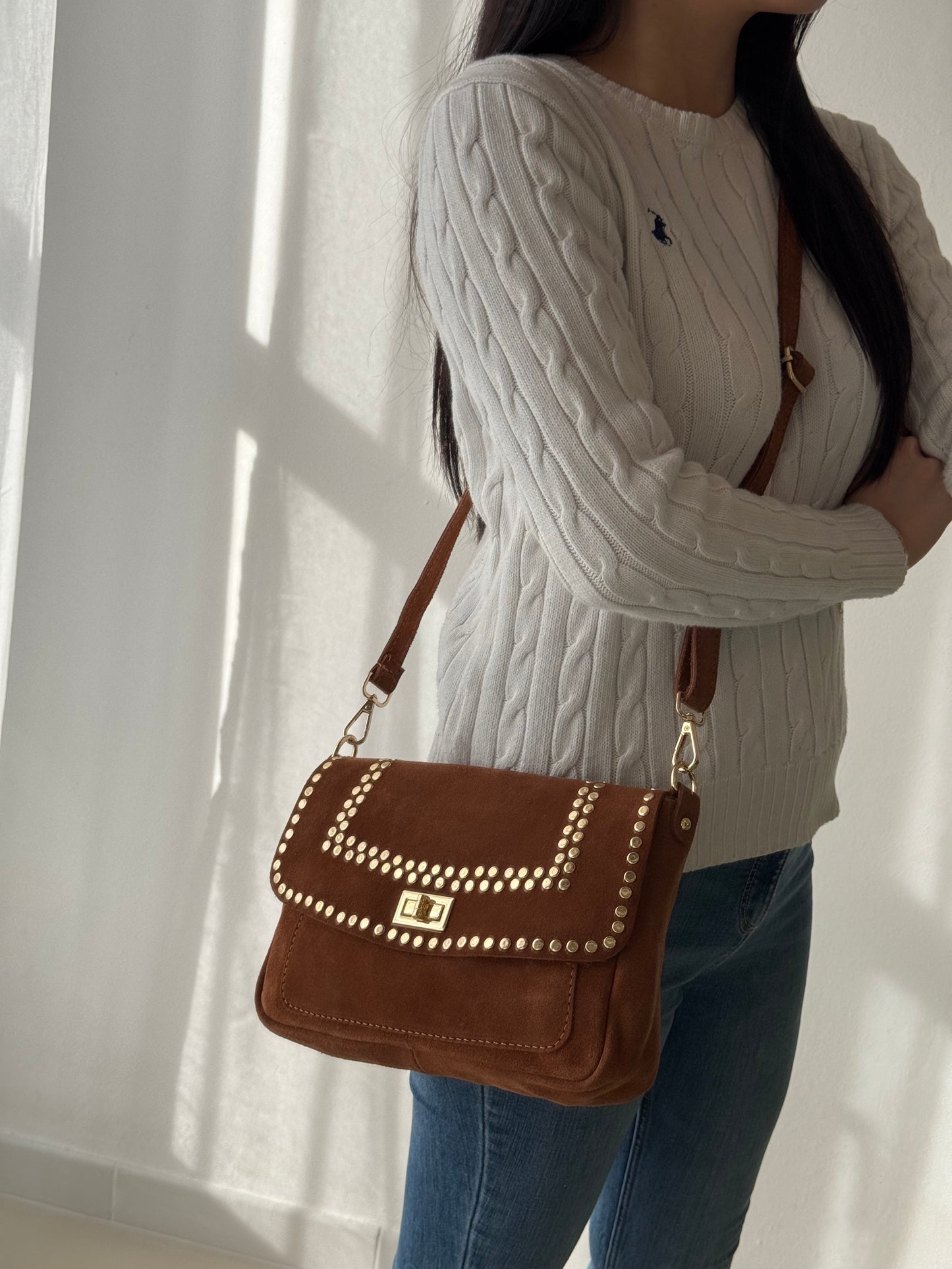 Borsa a spalla Nina - con tracolla regolabile