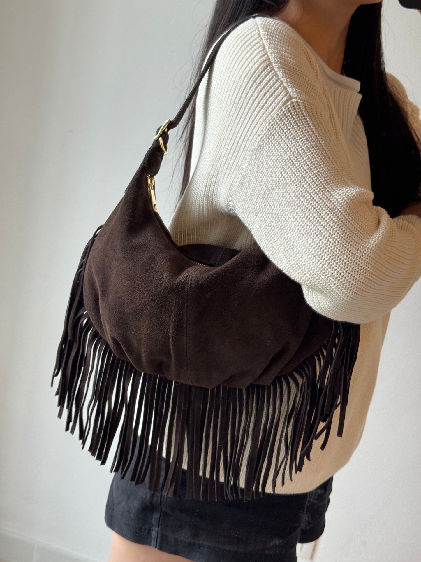 Borsa a spalla Carmen - con tracolla lunga