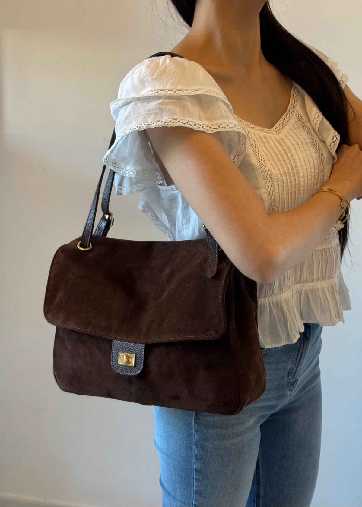 Borsa Chantal - misura piccola, camoscio