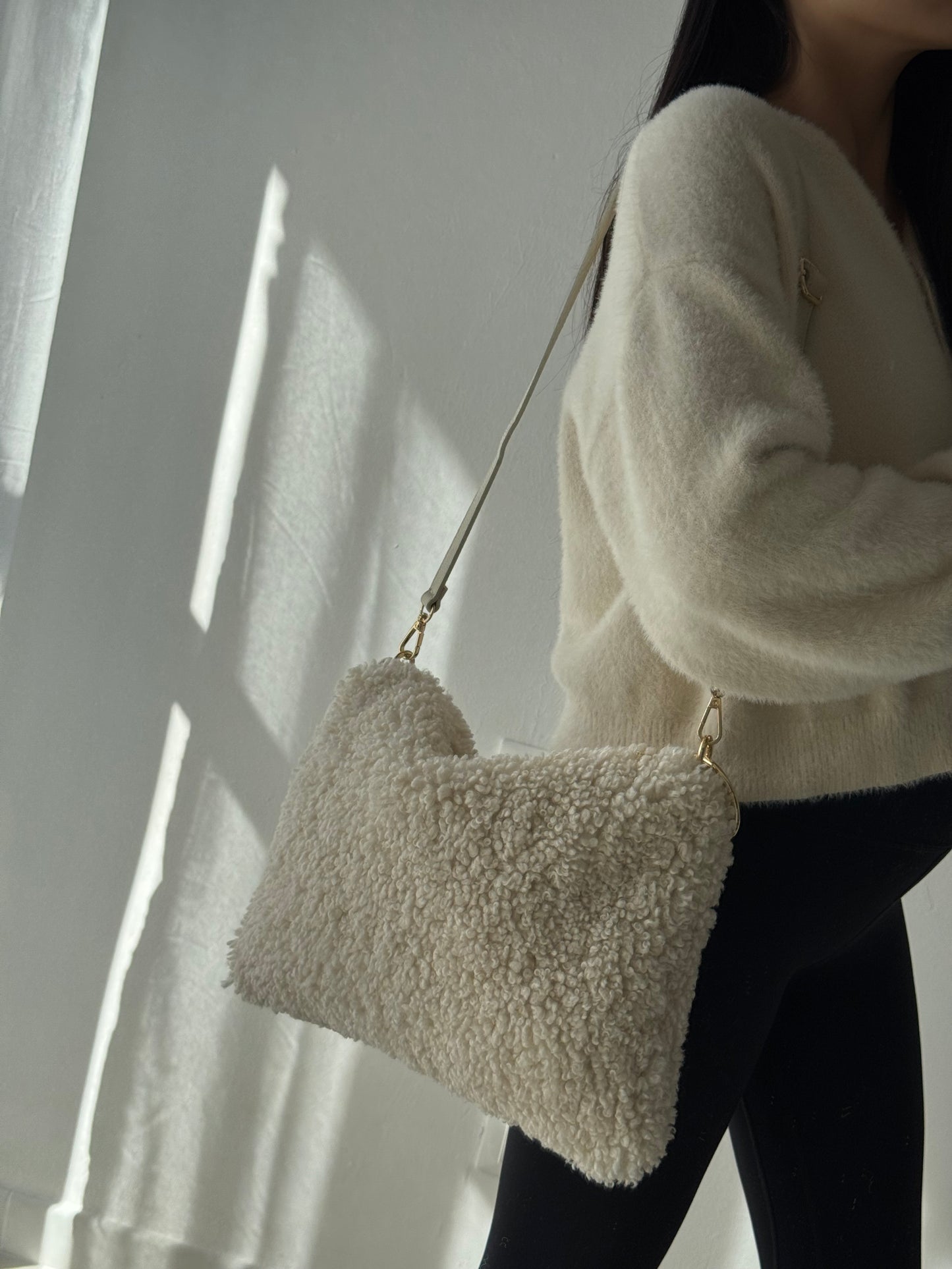 Borsa a spalla Agata - Teddy, con tracolla lunga