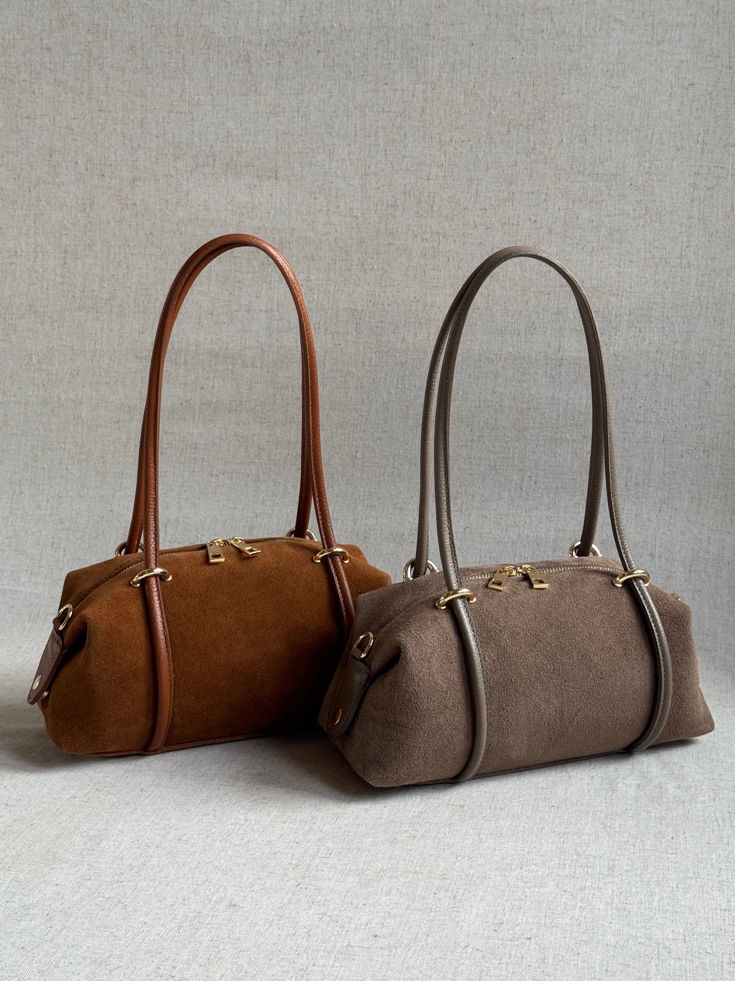 Borsa Roma - camoscio, con tracolla lunga