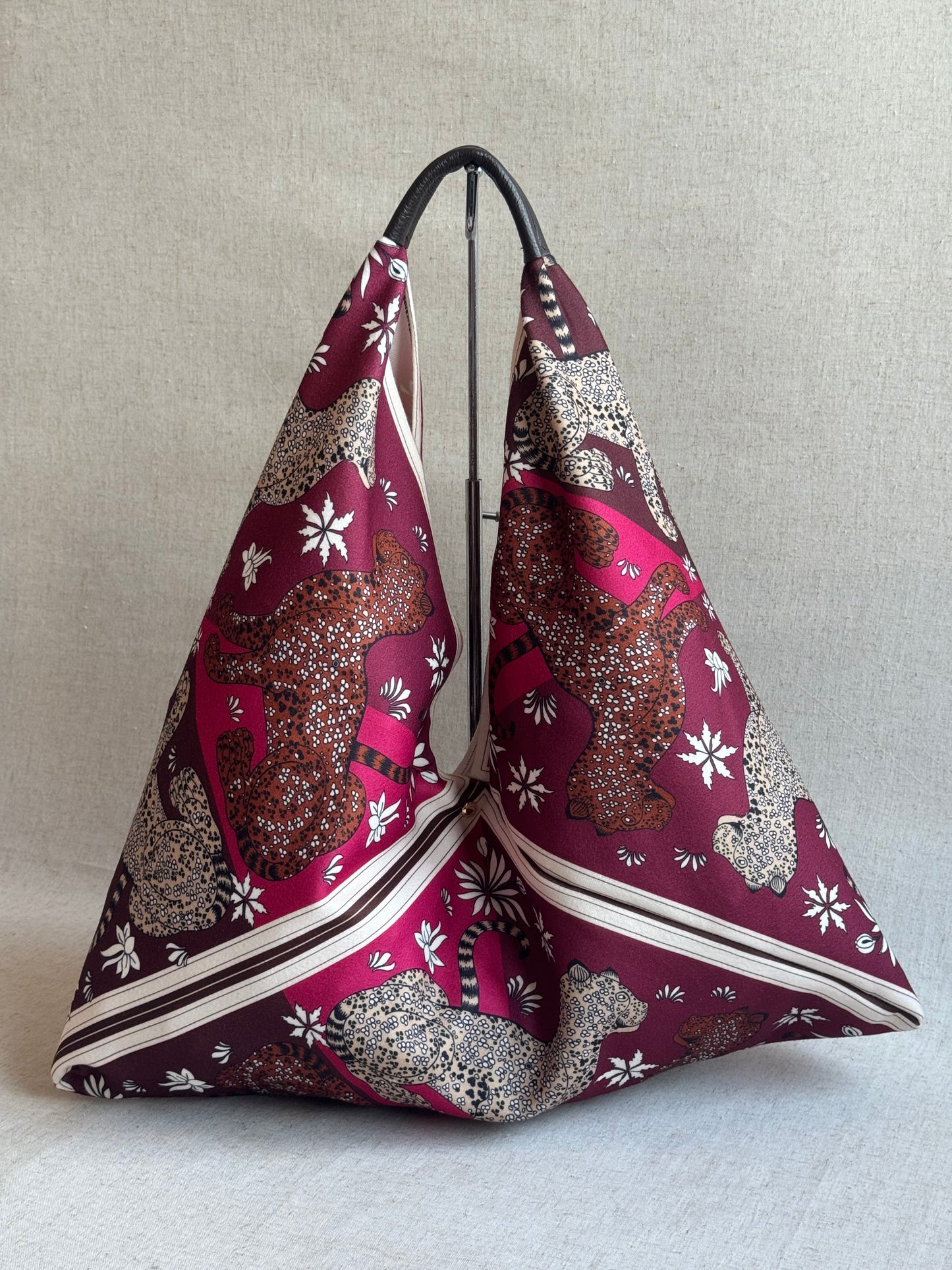 Borsa Melissa - tessuto, stampa leopardi