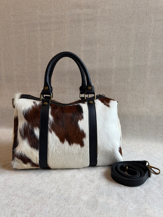 Bauletto Rebecca - cavallino, con tracolla lunga