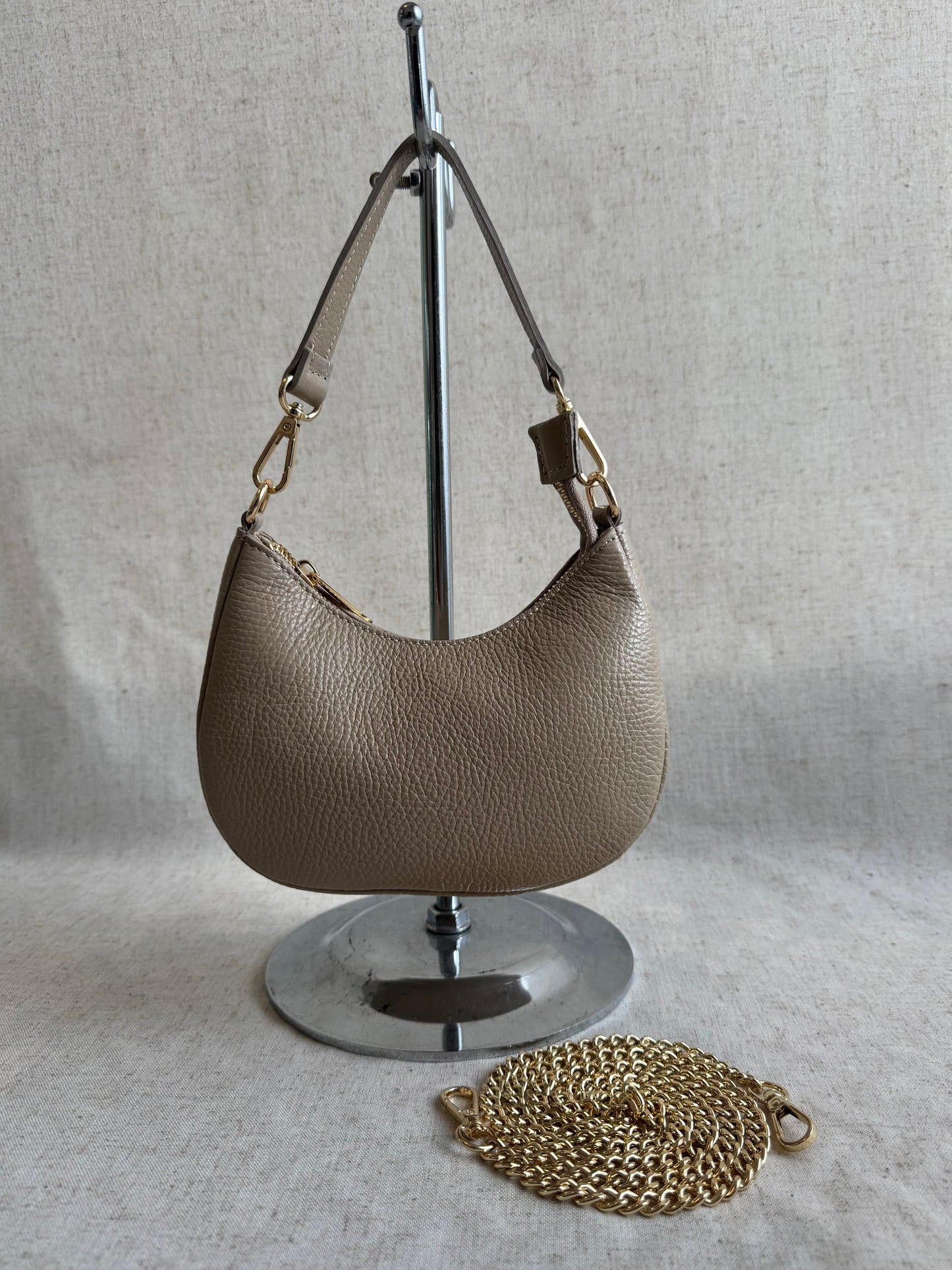 Borsa a spalla Luna - misura piccola, con tracolla lunga