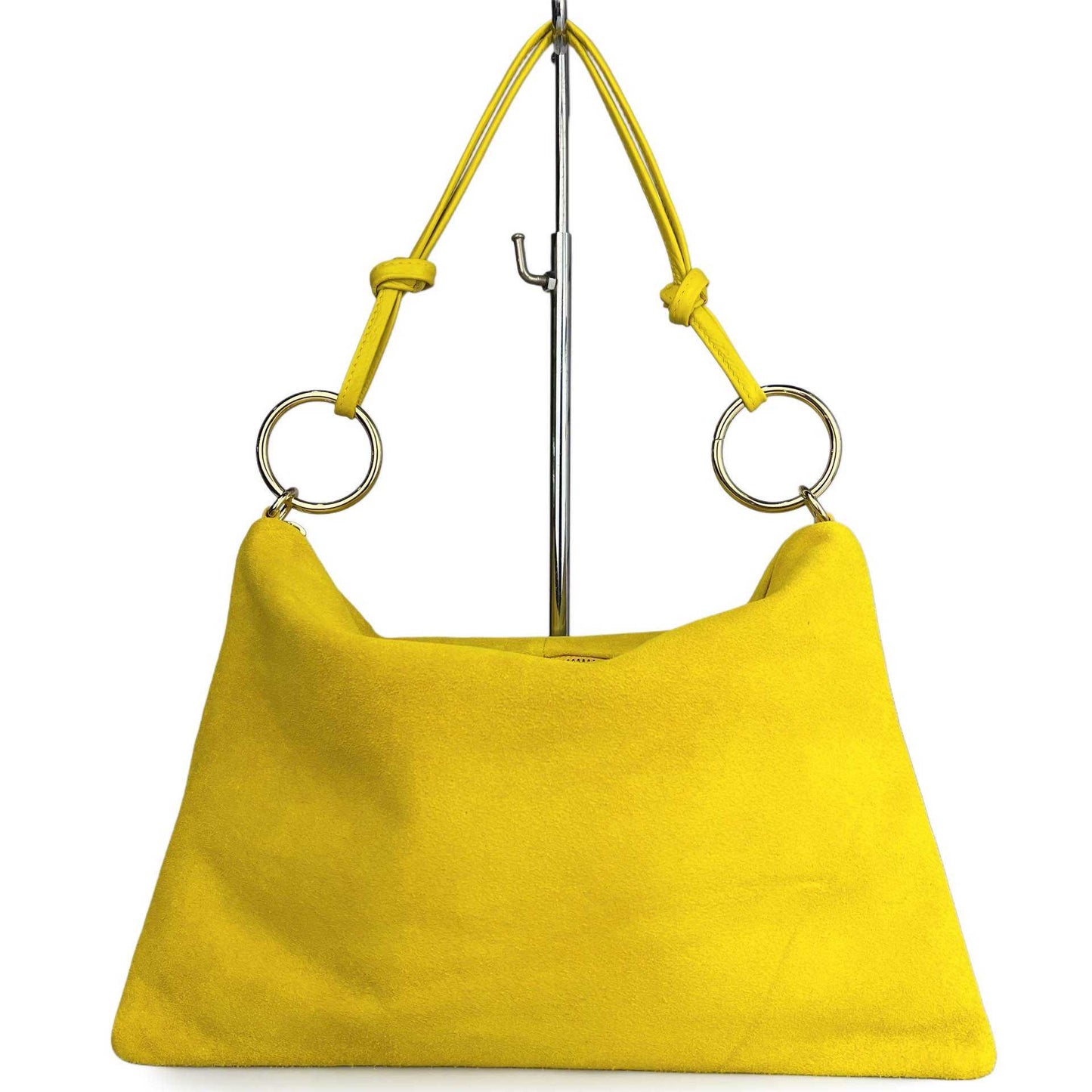 Borsa a spalla Agata camoscio - misura grande, con tracolla lunga