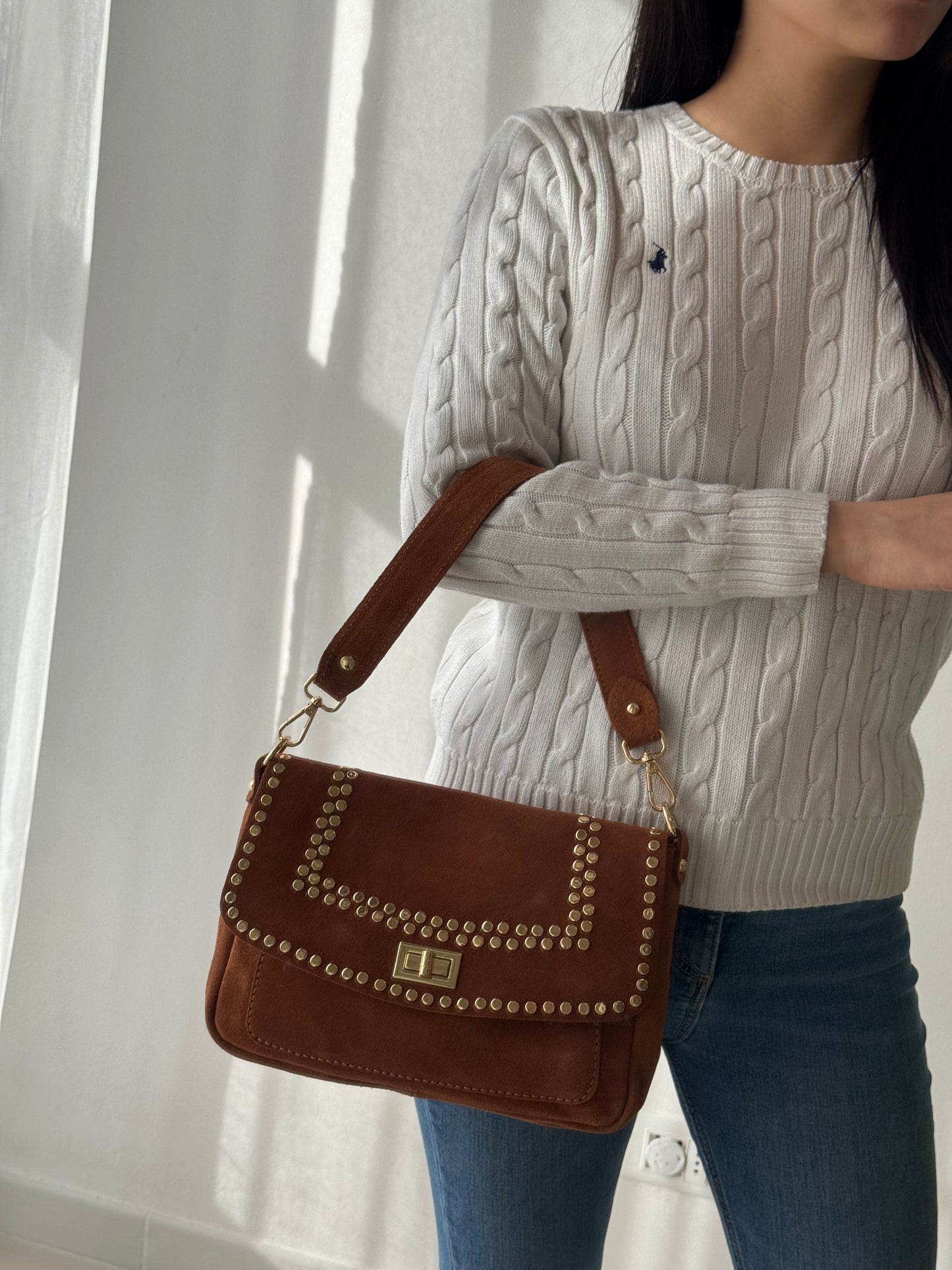 Borsa a spalla Nina - con tracolla regolabile