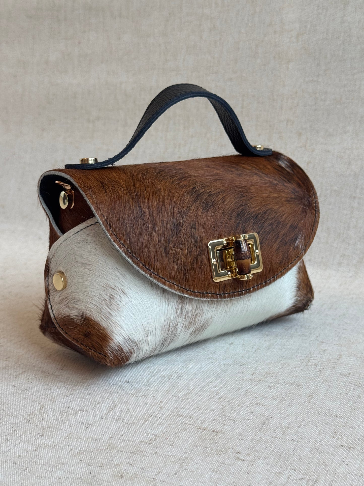 Borsa Lily - cavallino, con tracolla in catena