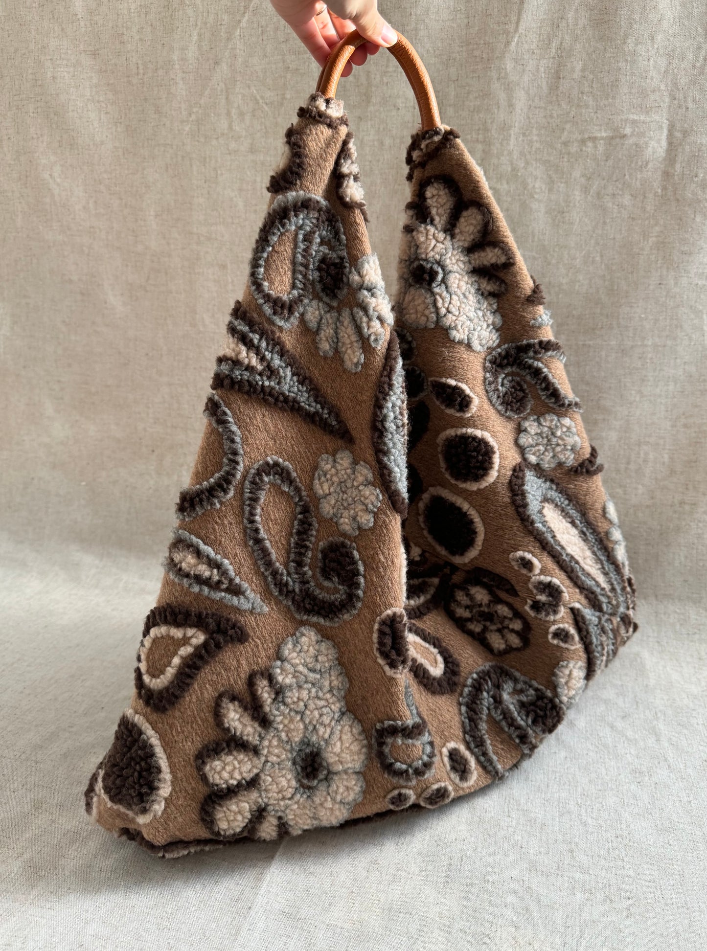 Maxi borsa a spalla Melissa - Lana