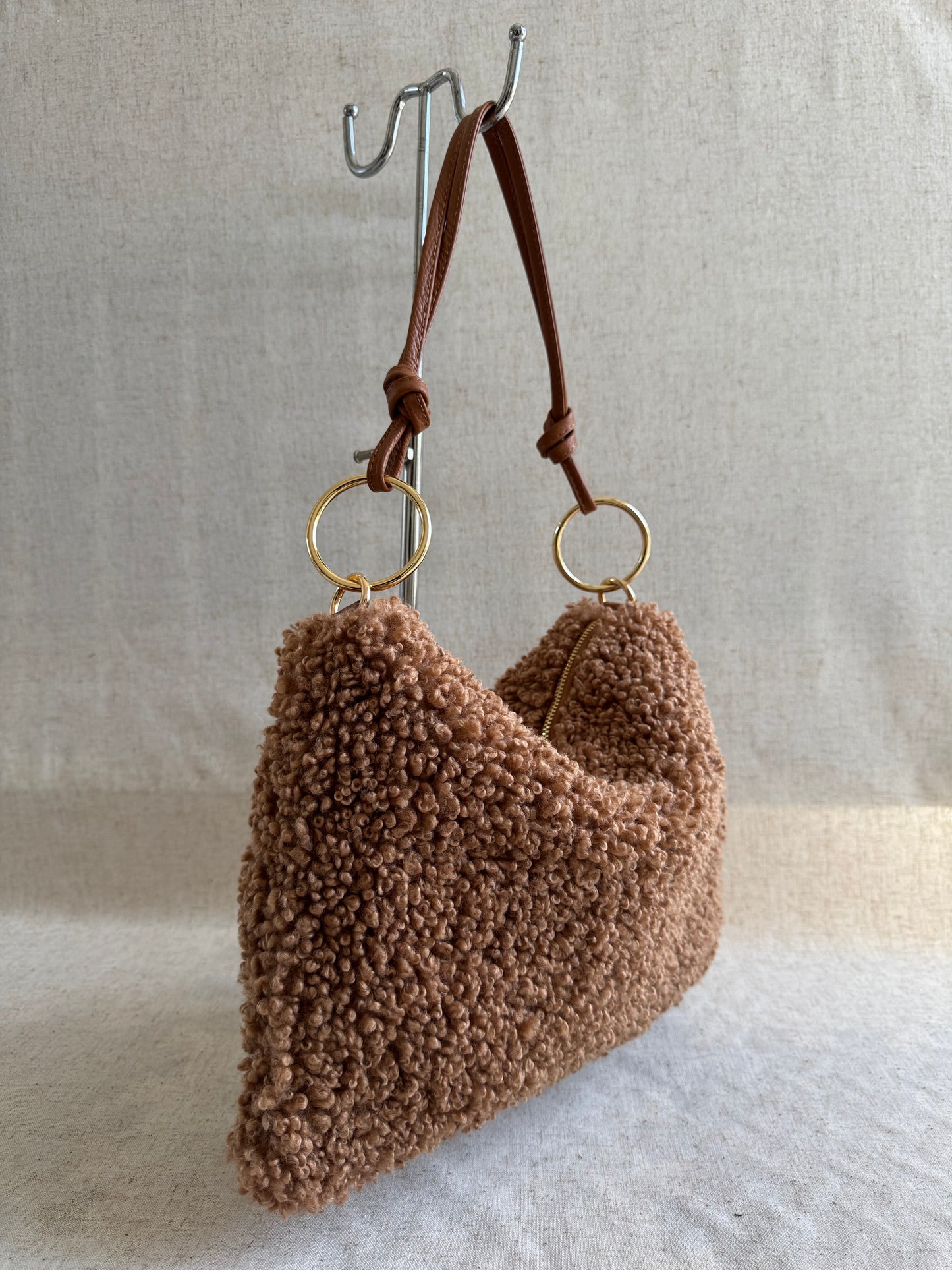 Borsa a spalla Agata - Teddy, con tracolla lunga