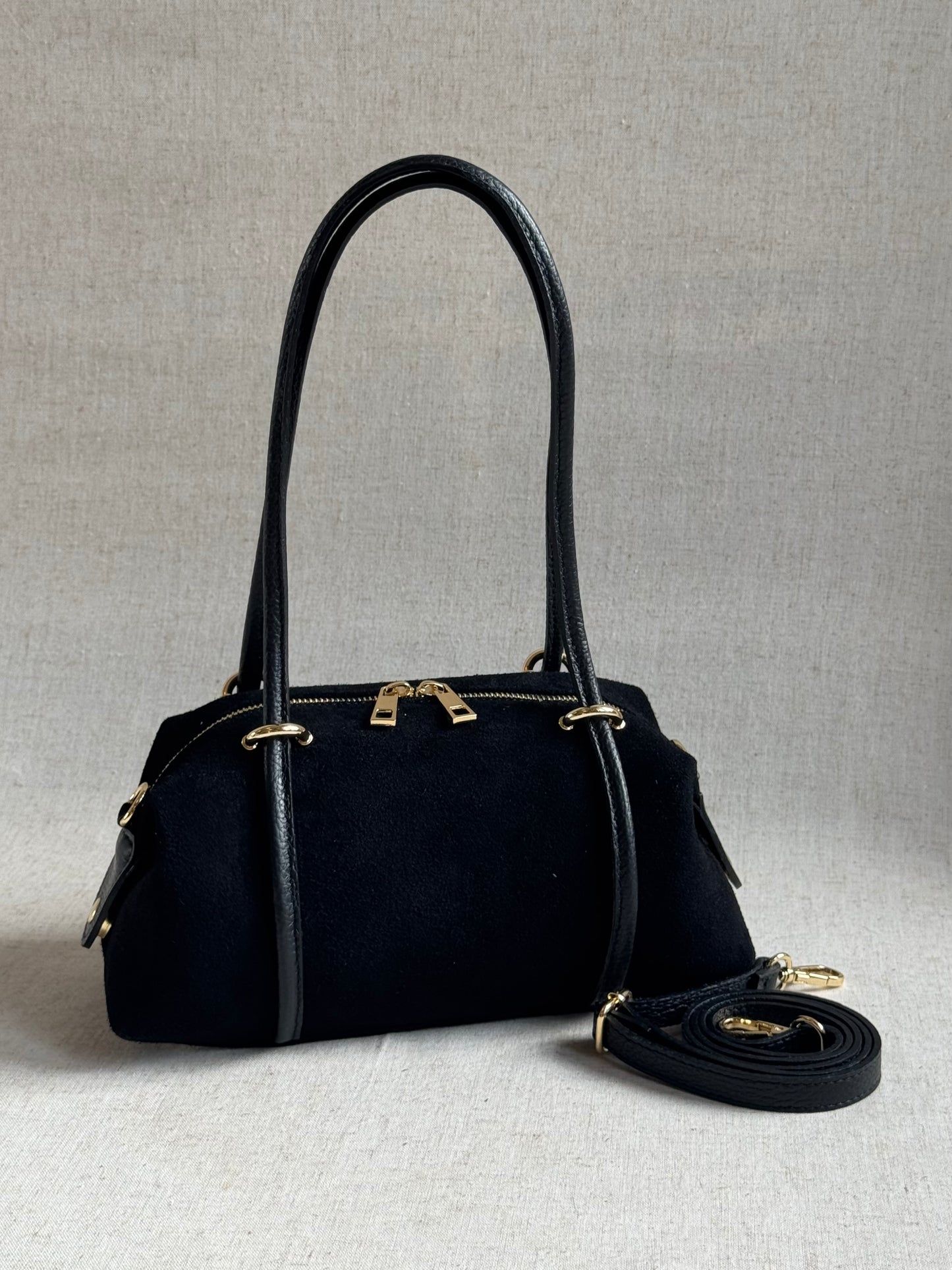 Borsa Roma - camoscio, con tracolla lunga