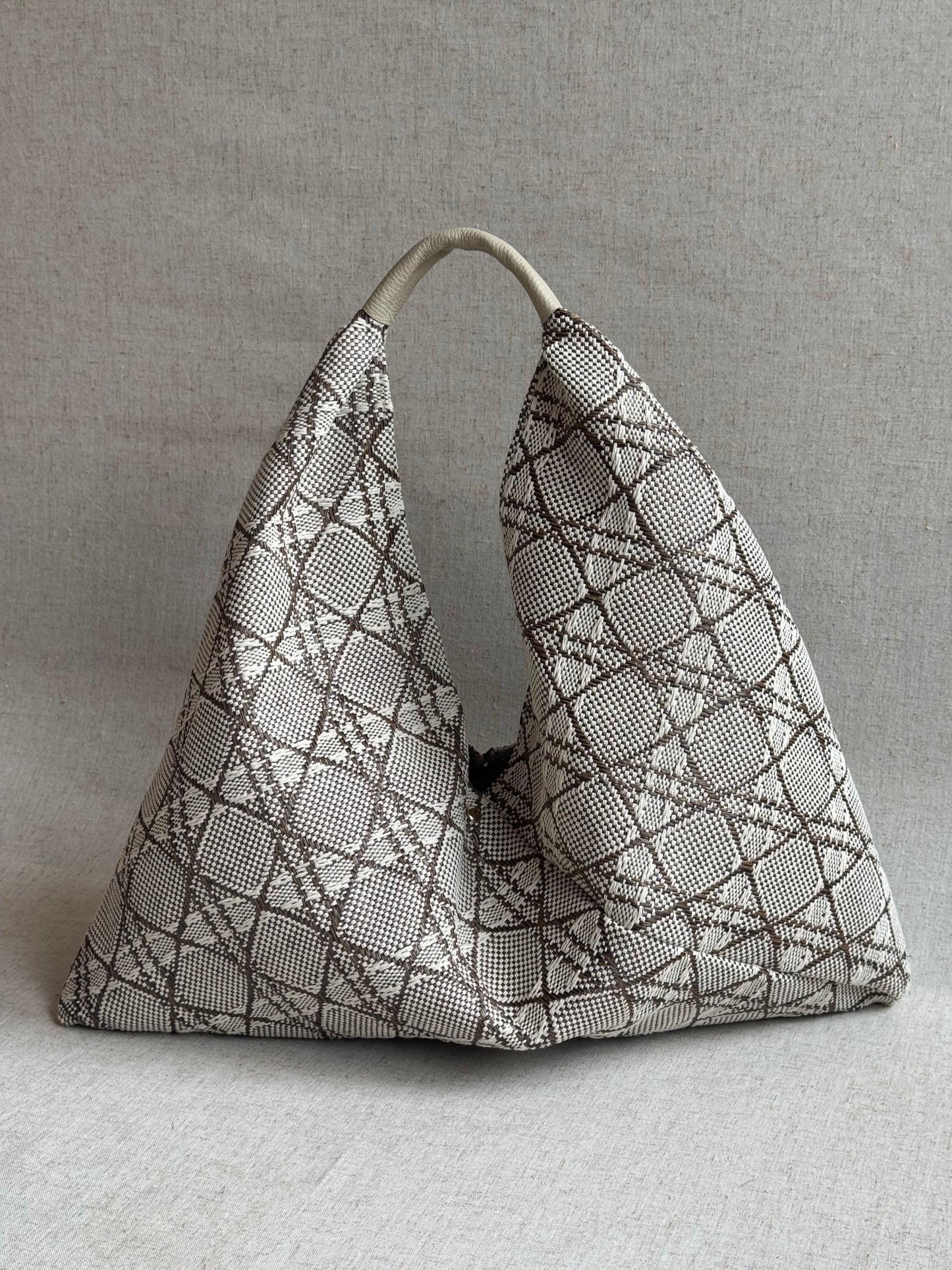 Maxi borsa a spalla Melissa - rafia
