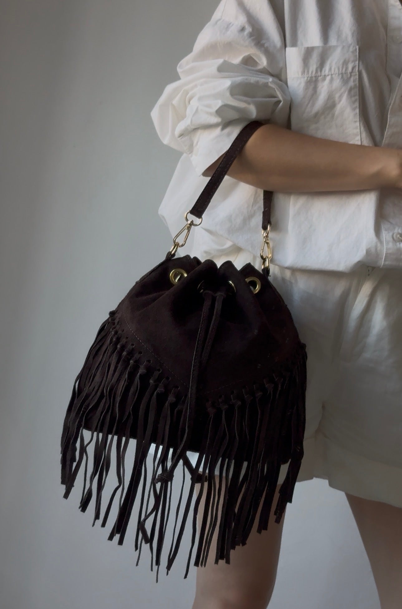 Borsa secchiello Rodeo - con tracolla lunga