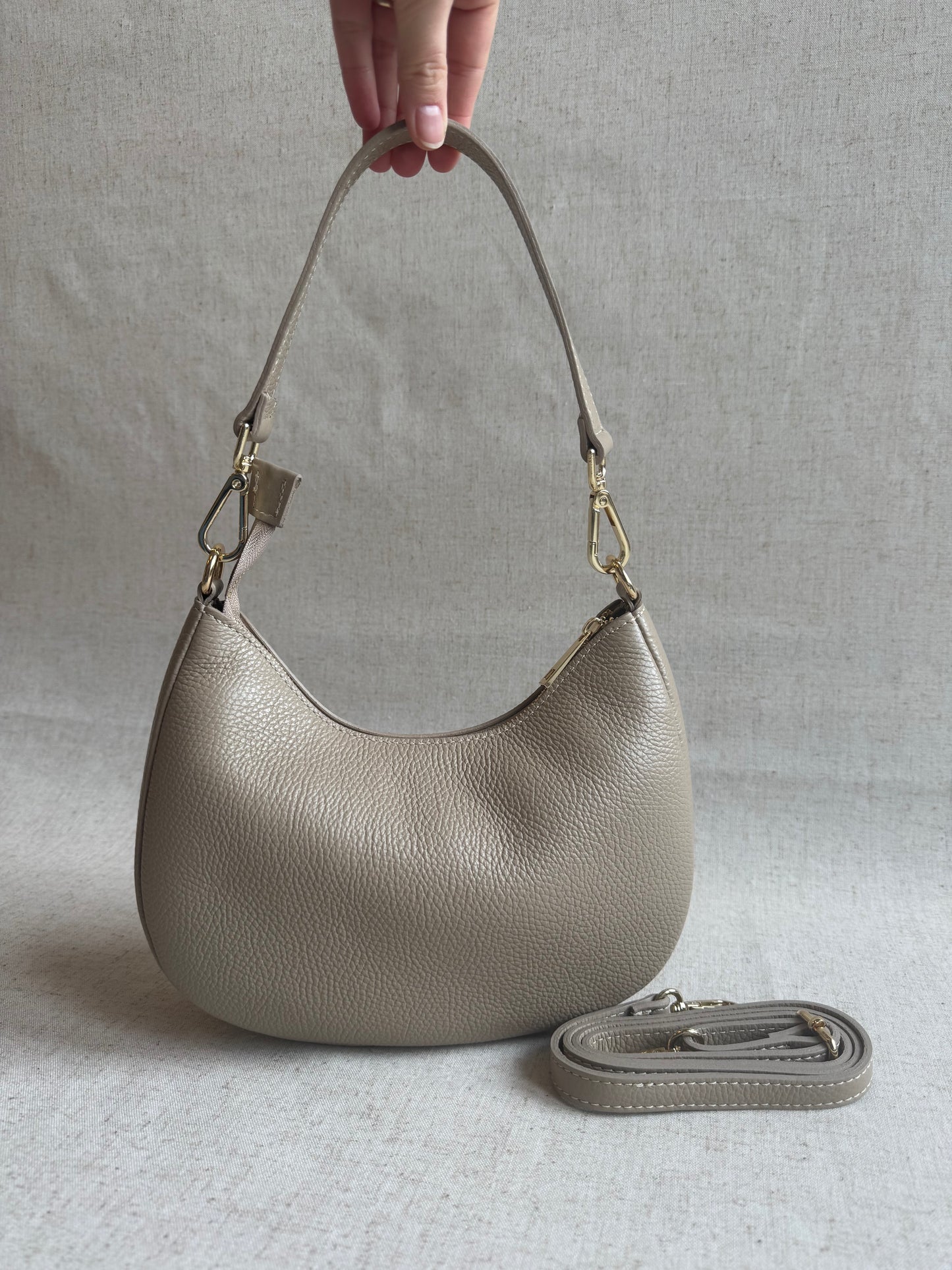 Borsa a spalla Luna - misura grande, con tracolla lunga