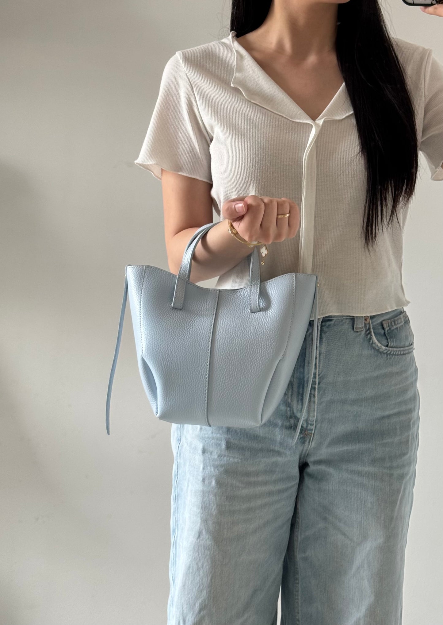 Borsa Sofia - misura nano, con tracolla lunga e pochette