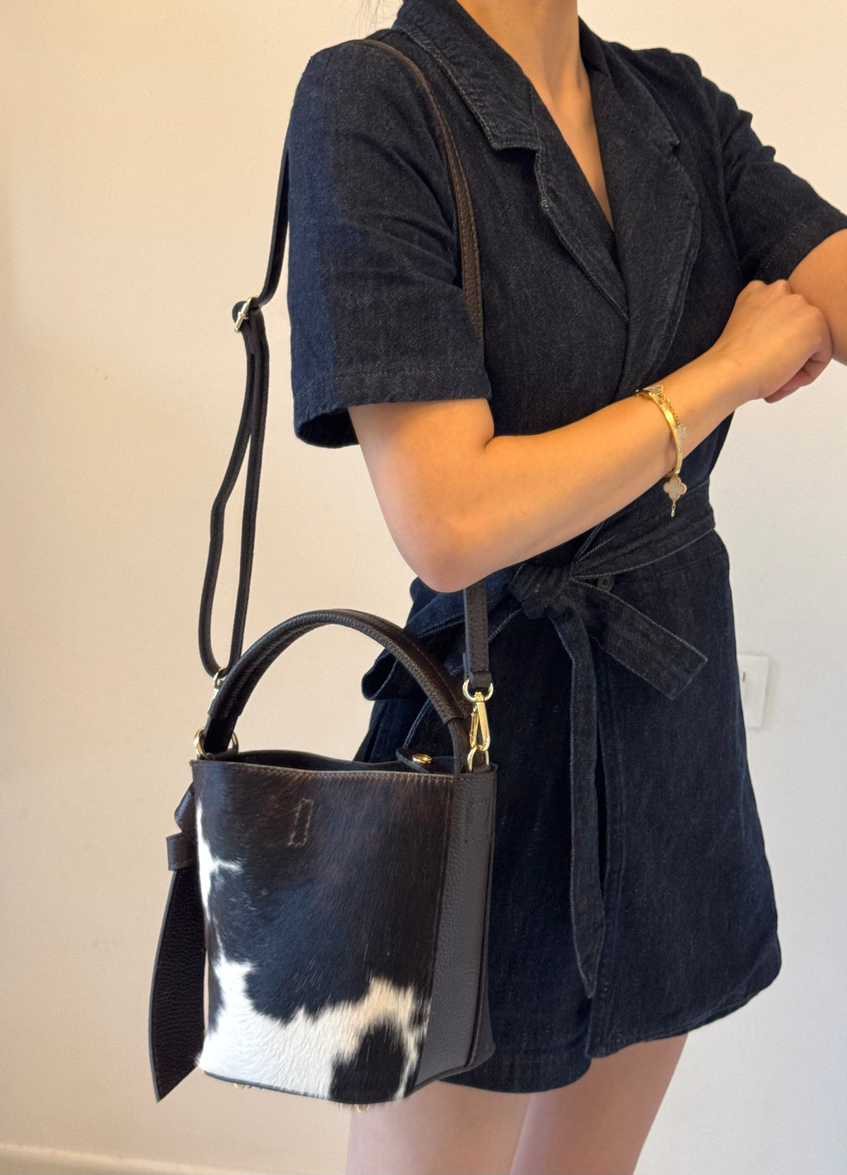 Borsa Vittoria - cavallino, con pochette e tracolla lunga