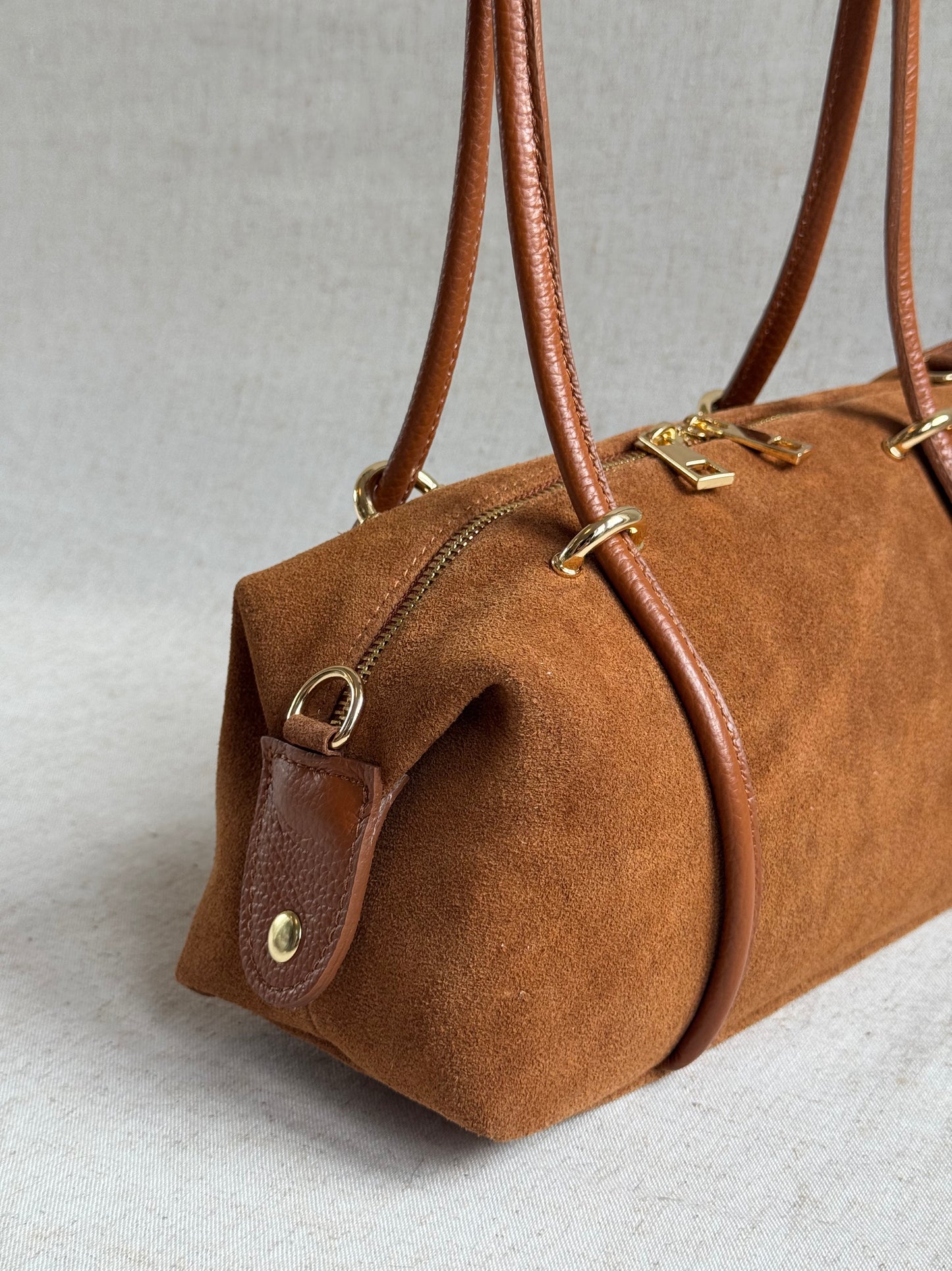 Borsa Roma - camoscio, con tracolla lunga