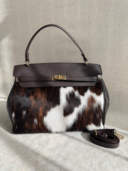 Maxi borsa Daphne - cavallino, con tracolla lunga