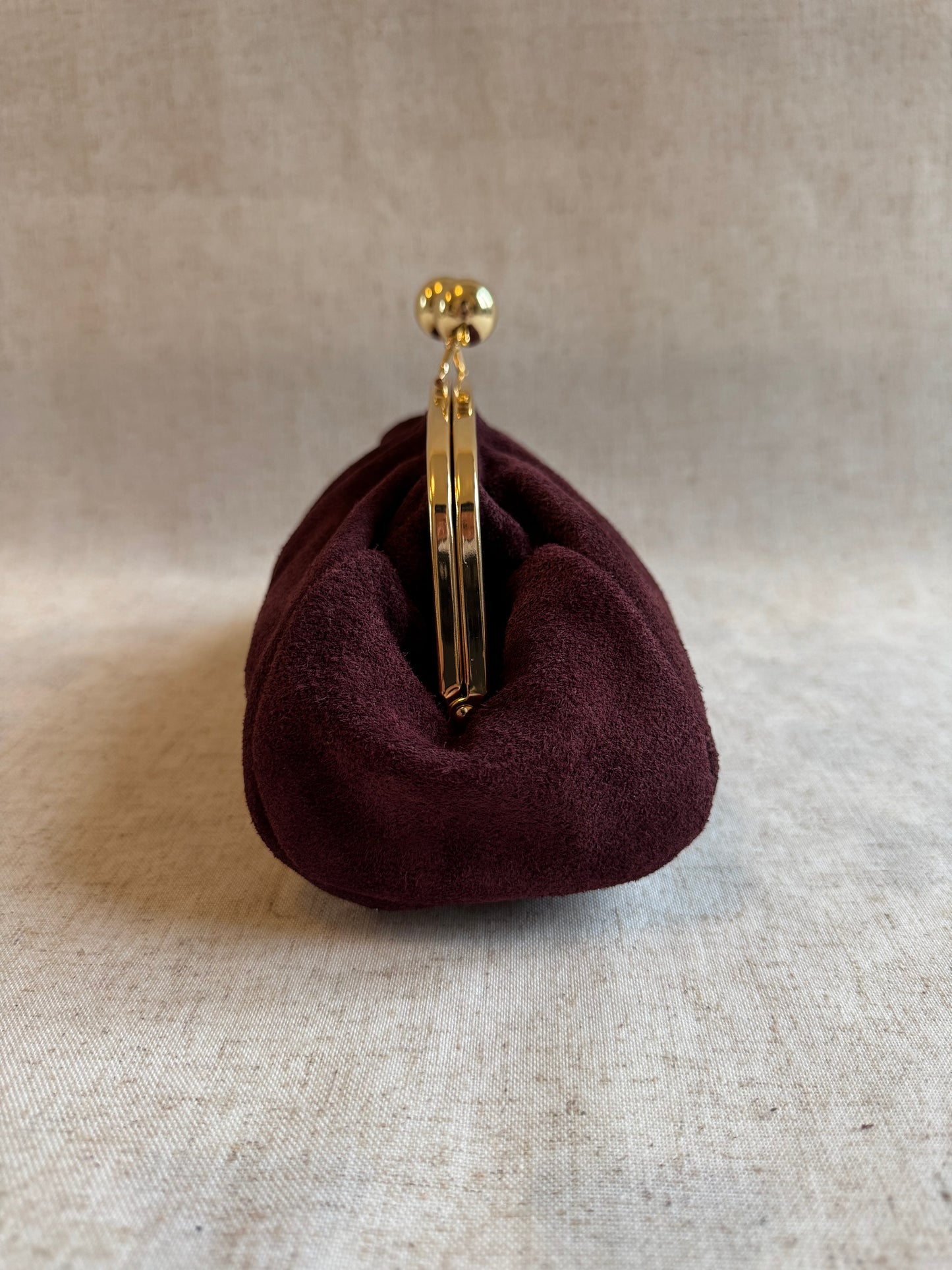 Pochette Raffy - camoscio, con tracolla