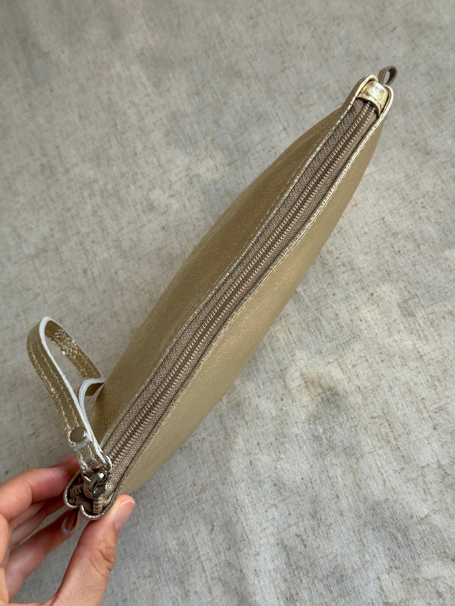 Pochette Chiara laminato - con tracolla lunga