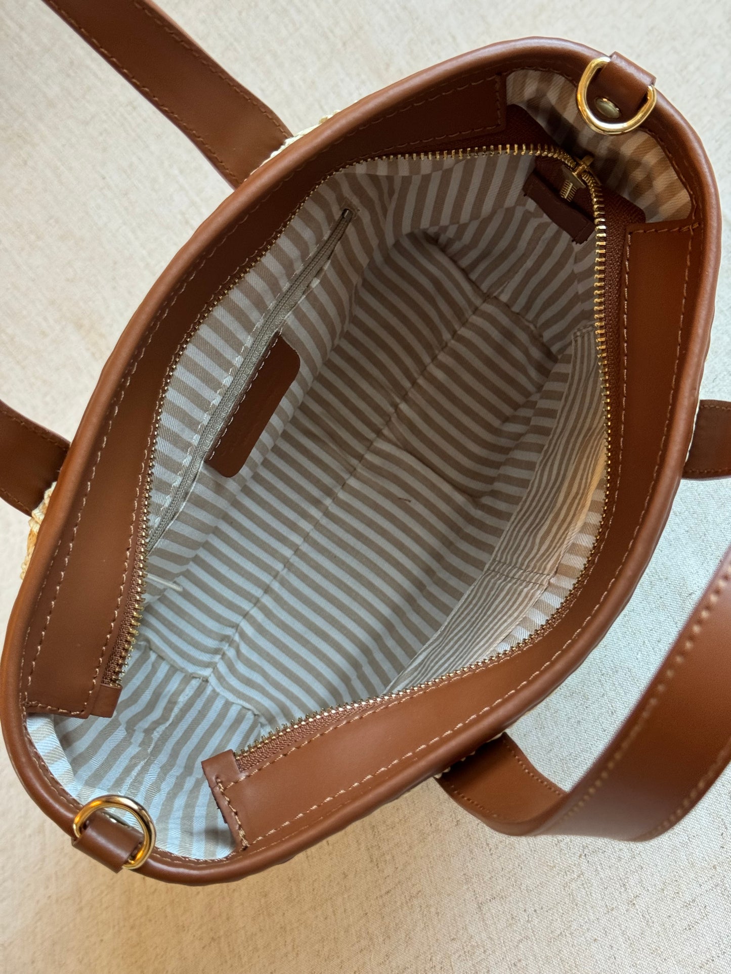 Borsa Costa - rafia, con tracolla lunga
