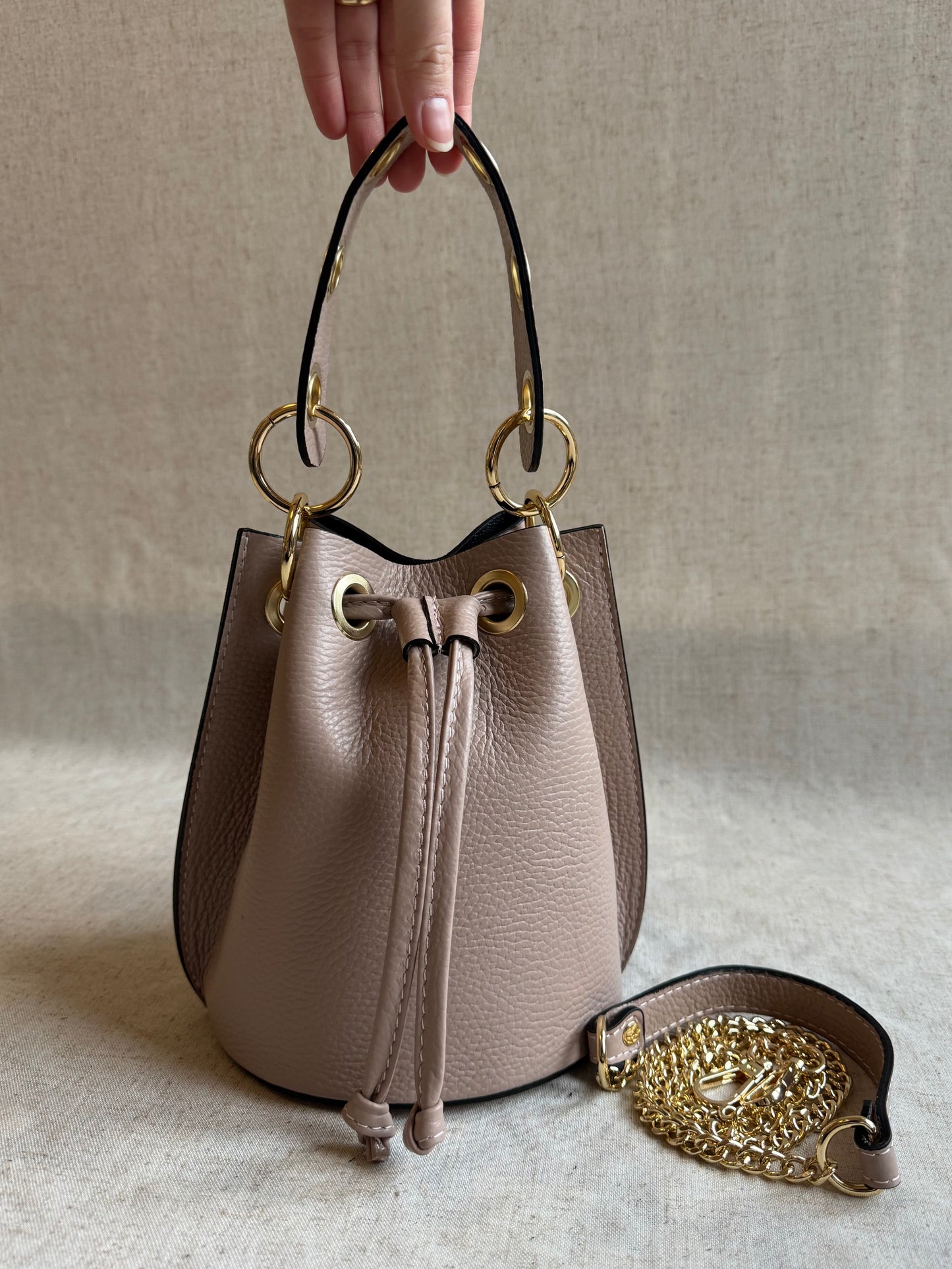 Borsa secchiello Vanilla - con tracolla lunga