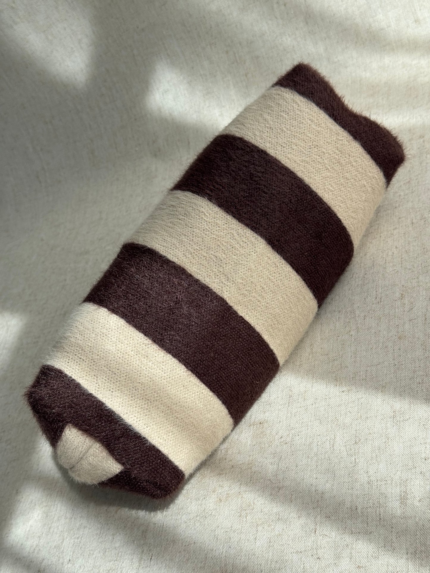 Pochette Sicilia - effetto mohair, con tracolla in catena