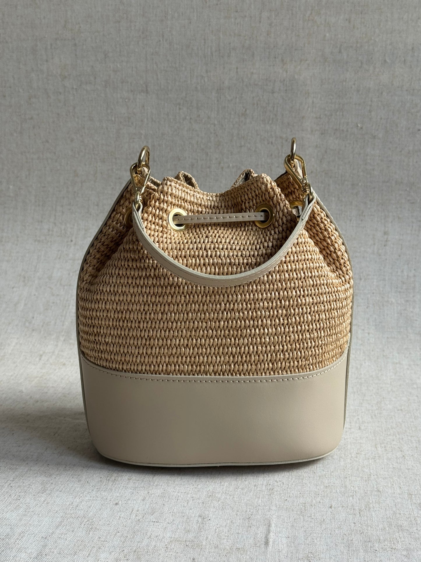 Borsa Versilia - rafia, con tracolla lunga