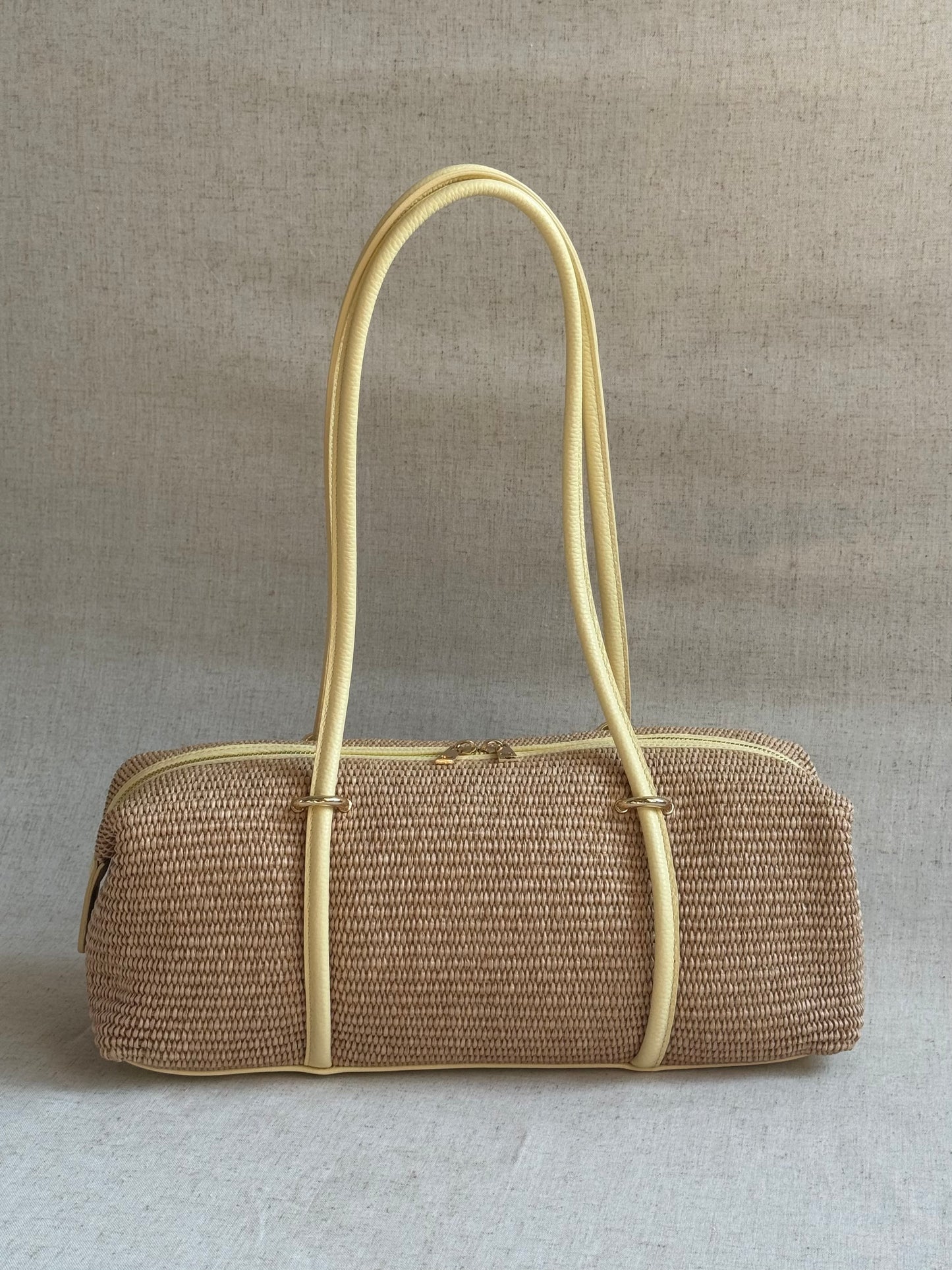 borsa a spalla Roma - rafia