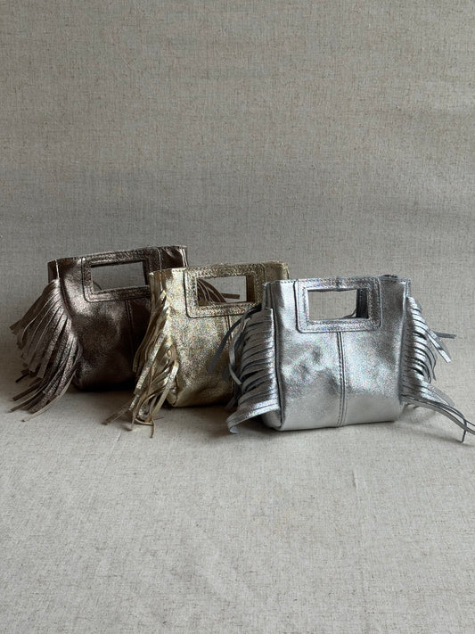 Borsa Riri - laminato, misura piccola, con tracolla lunga