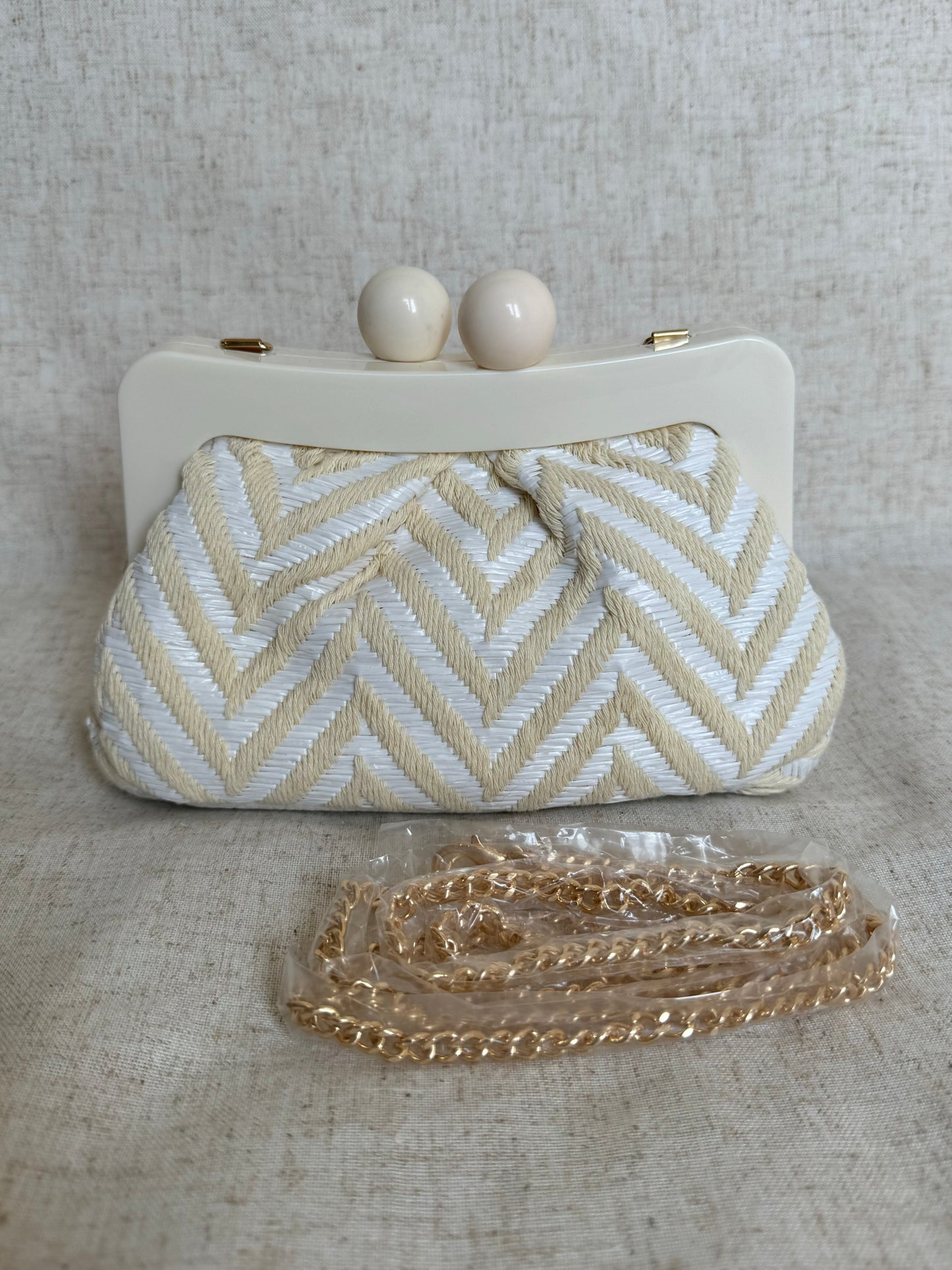Pochette Bea - con tracolla in catena