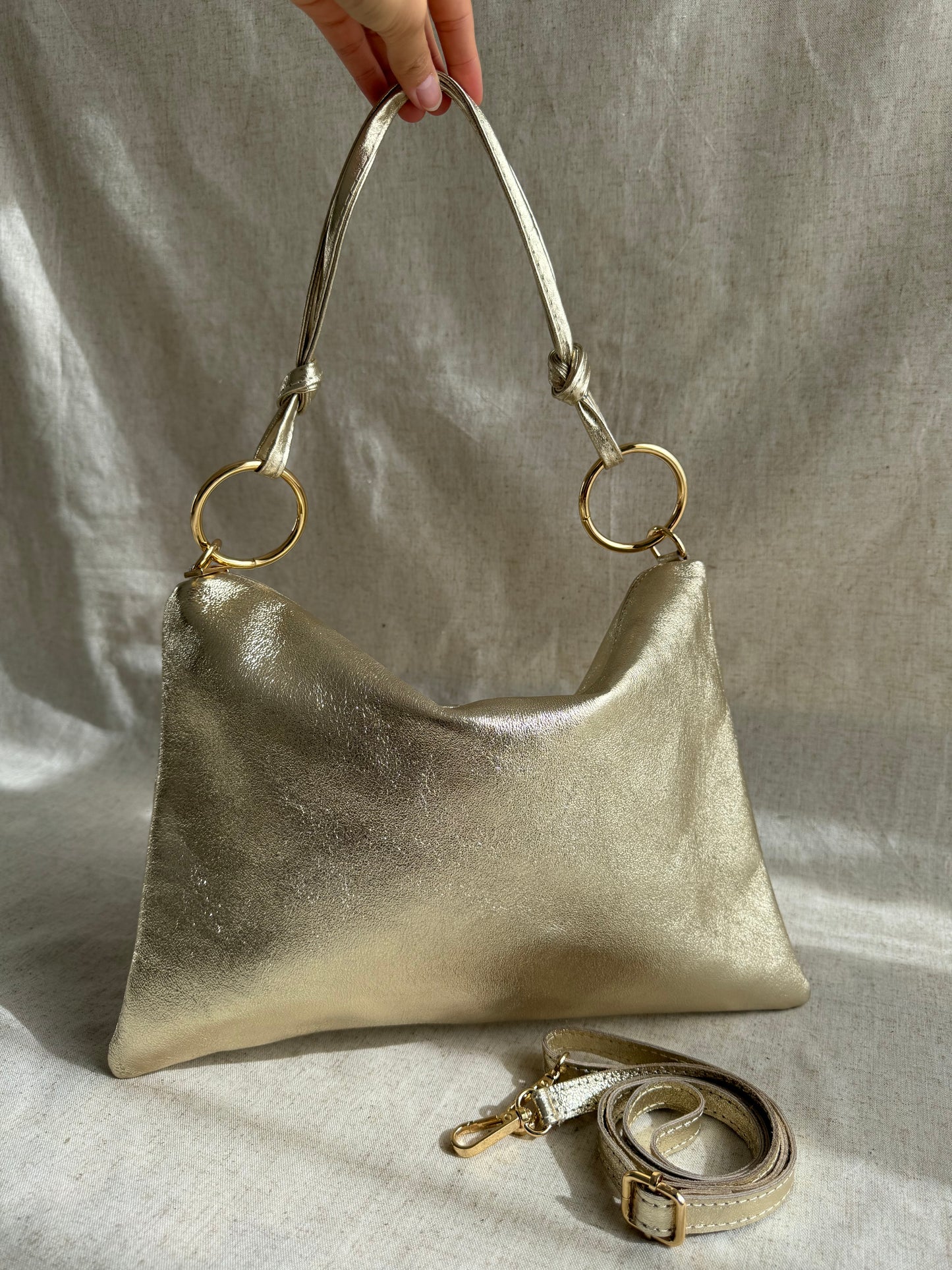 Borsa a spalla Agata - misura grande, con tracolla lunga